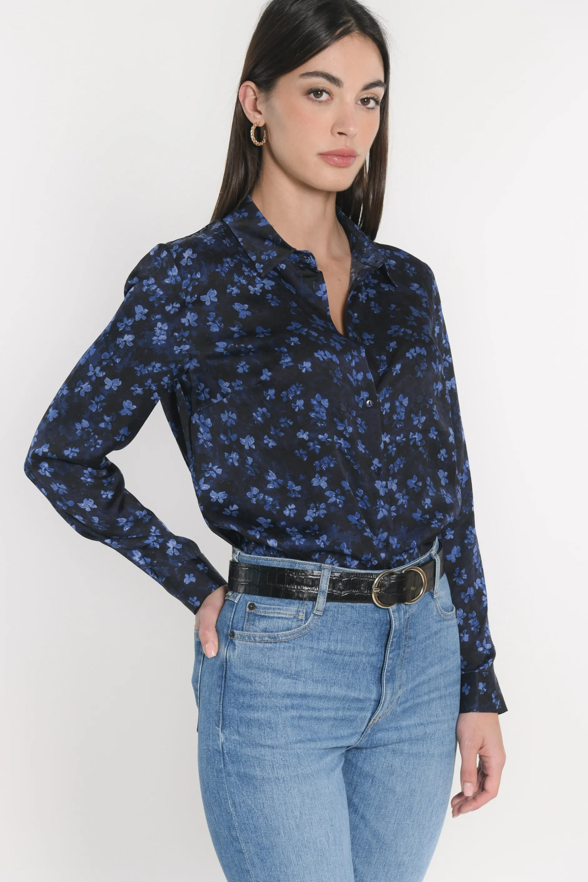 Shop KOOKAÏ CHEMISIER BLOUSE CAMILLE Marine