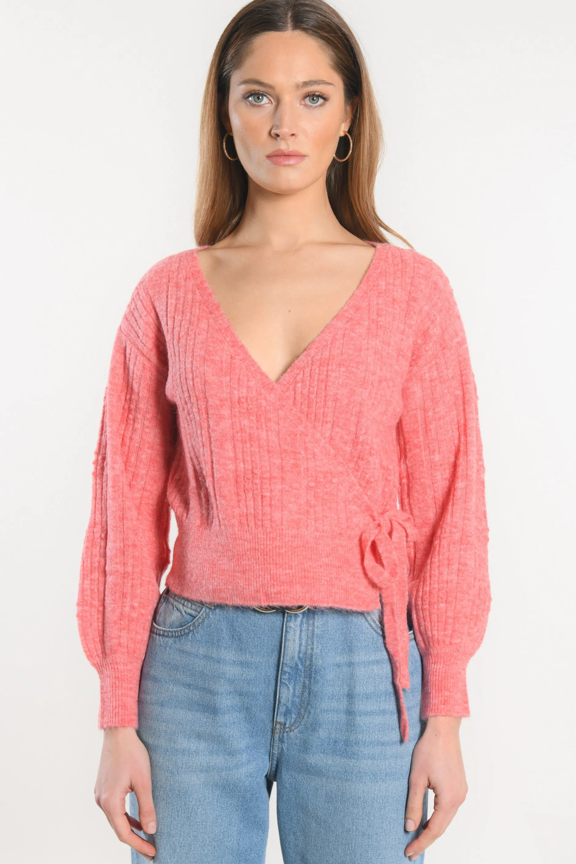 Fashion KOOKAÏ GILET CACHE-COEUR CARRY - RAPTURE ROSE Rapturrose