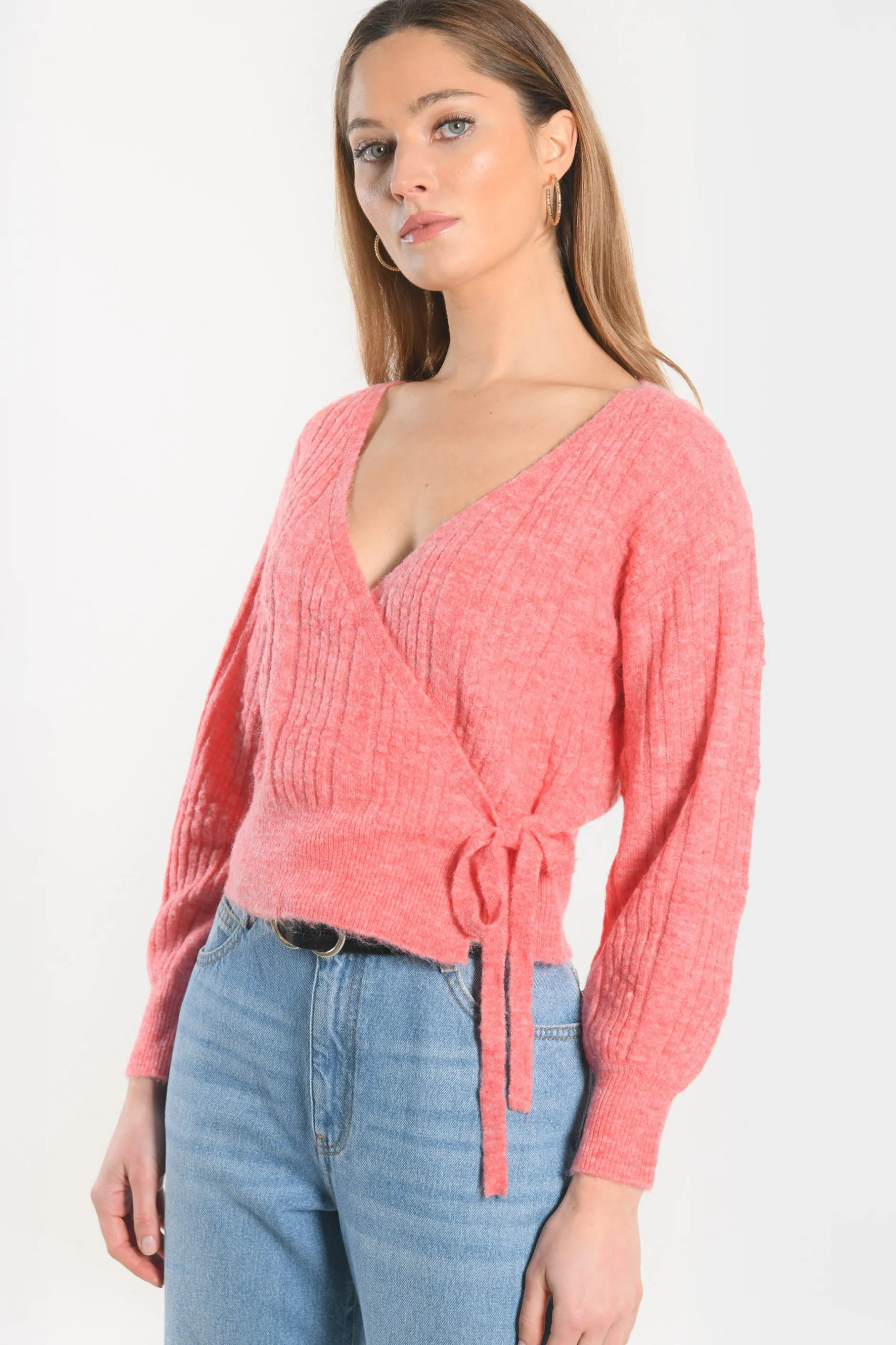 Fashion KOOKAÏ GILET CACHE-COEUR CARRY - RAPTURE ROSE Rapturrose