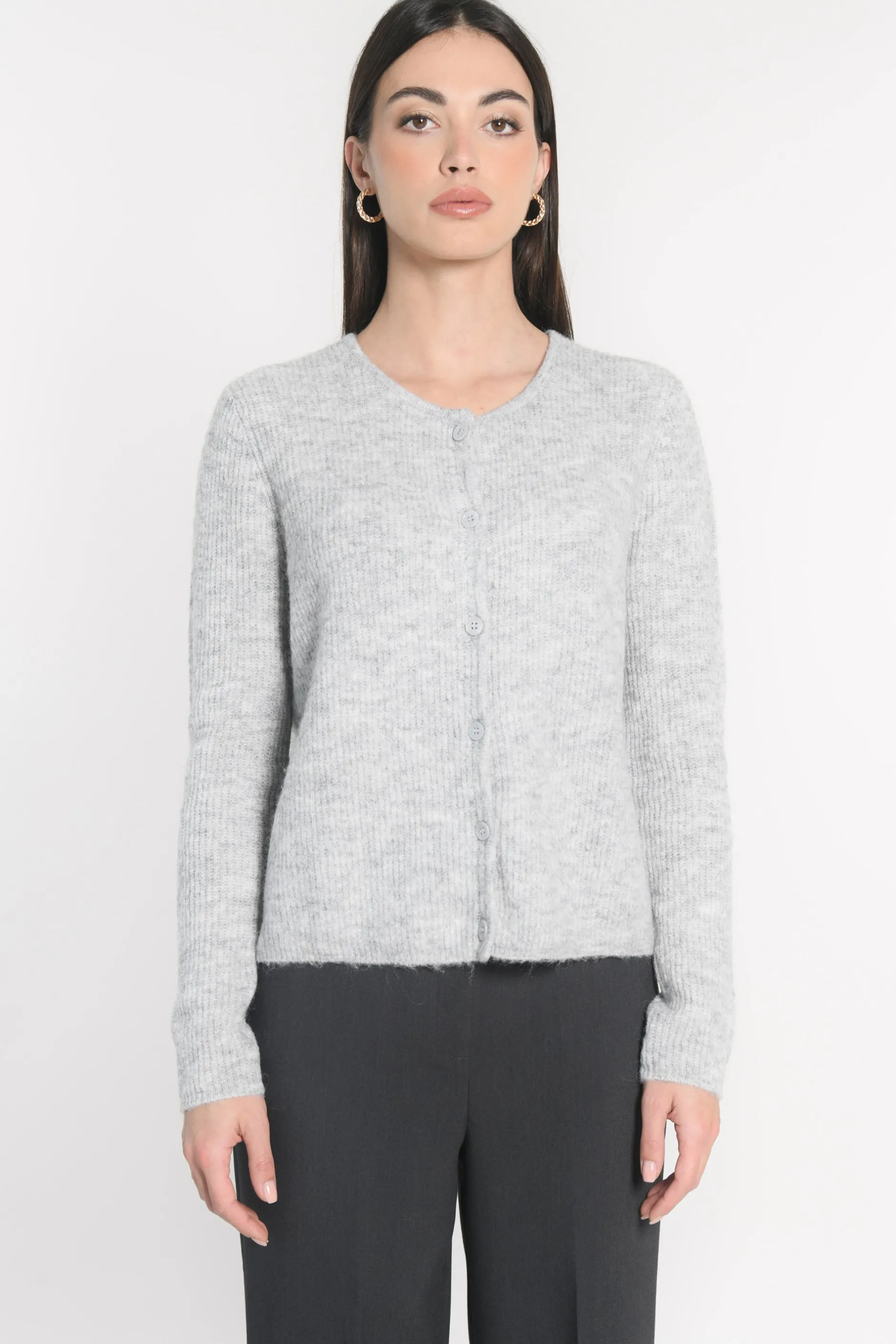 Store KOOKAÏ GILET DANNA GRIS CHINÉ Grischine