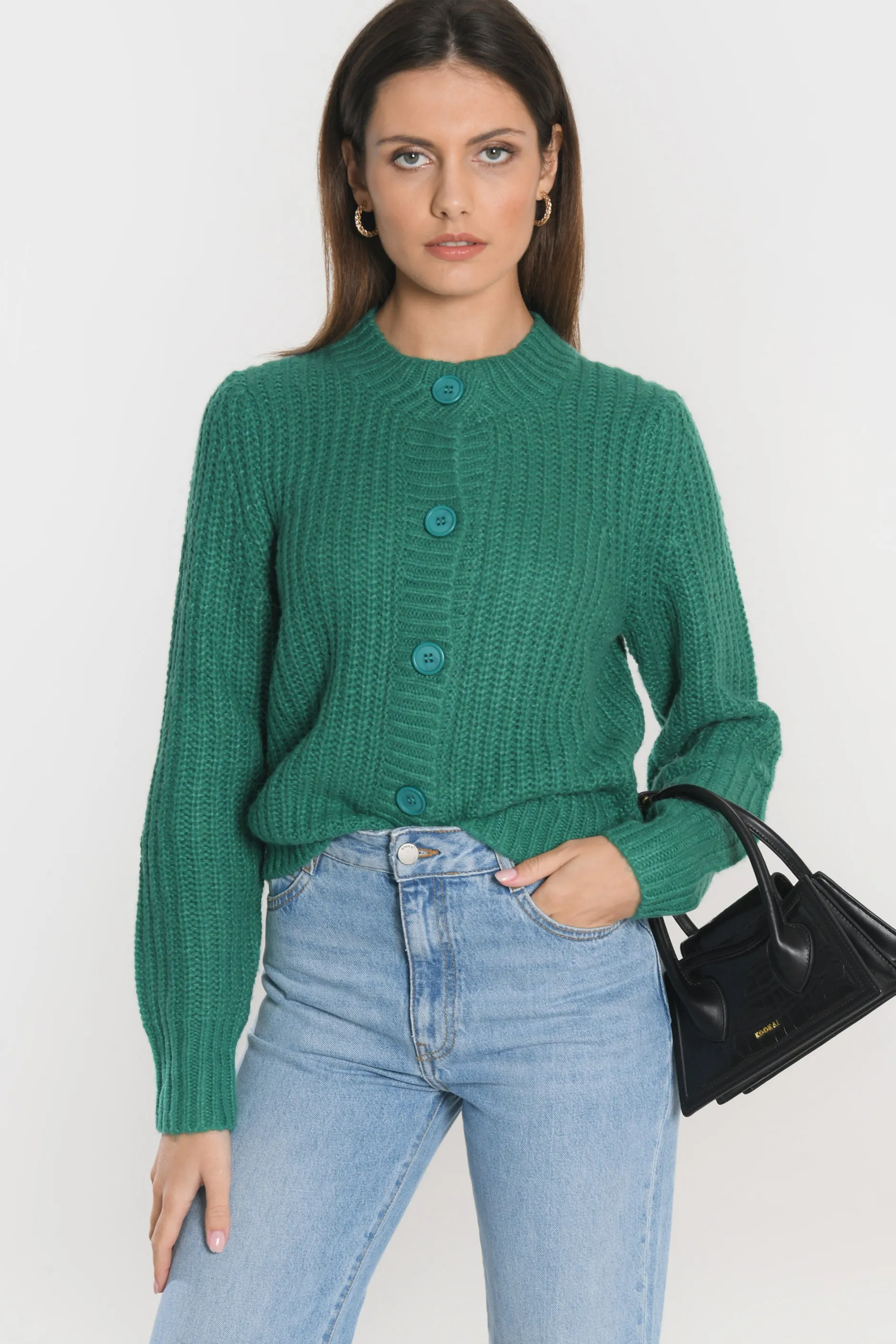 Clearance KOOKAÏ GILET LANA Emeraude