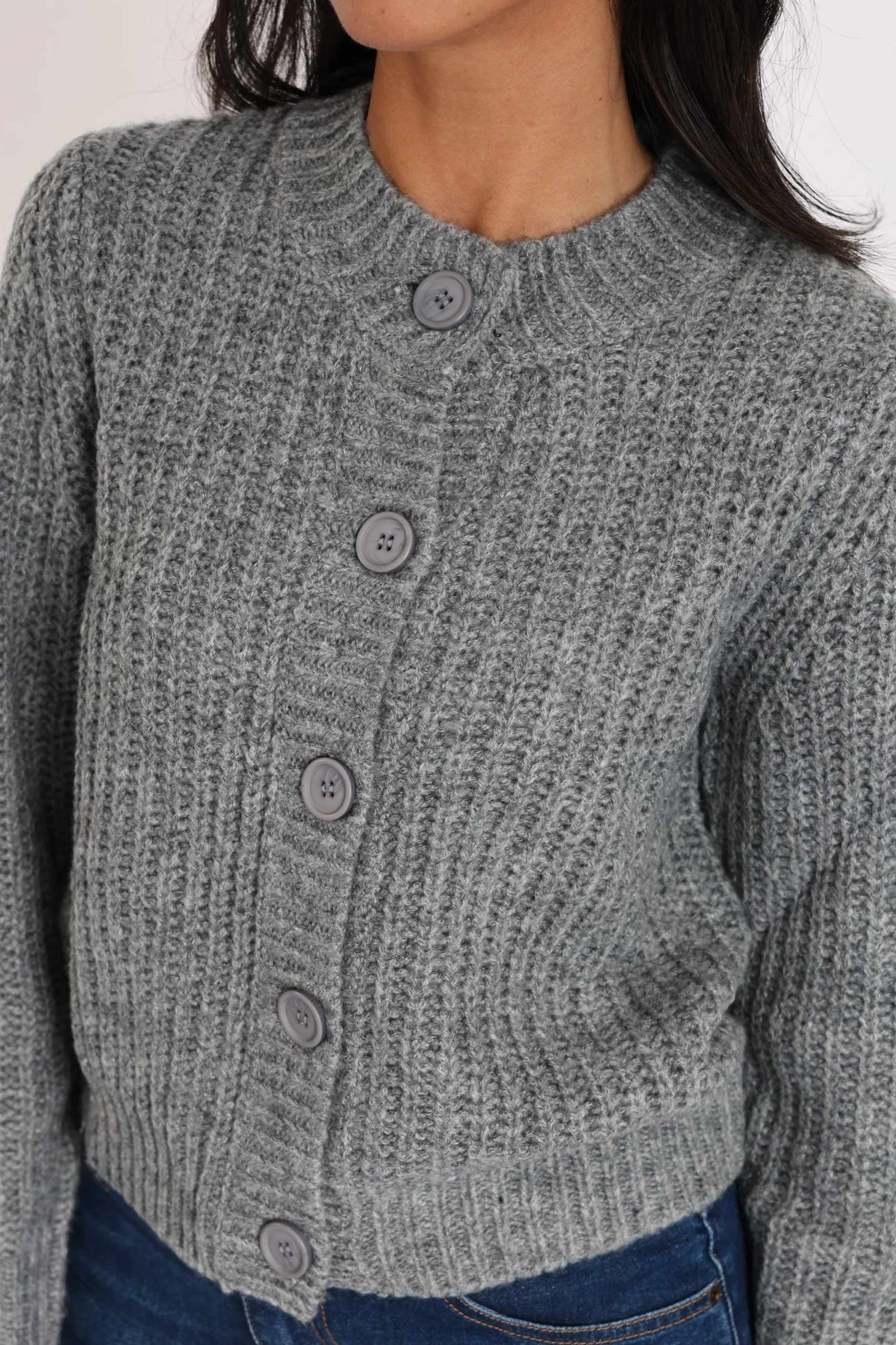 Clearance KOOKAÏ GILET LANA GRIS CHINÉ Grischine