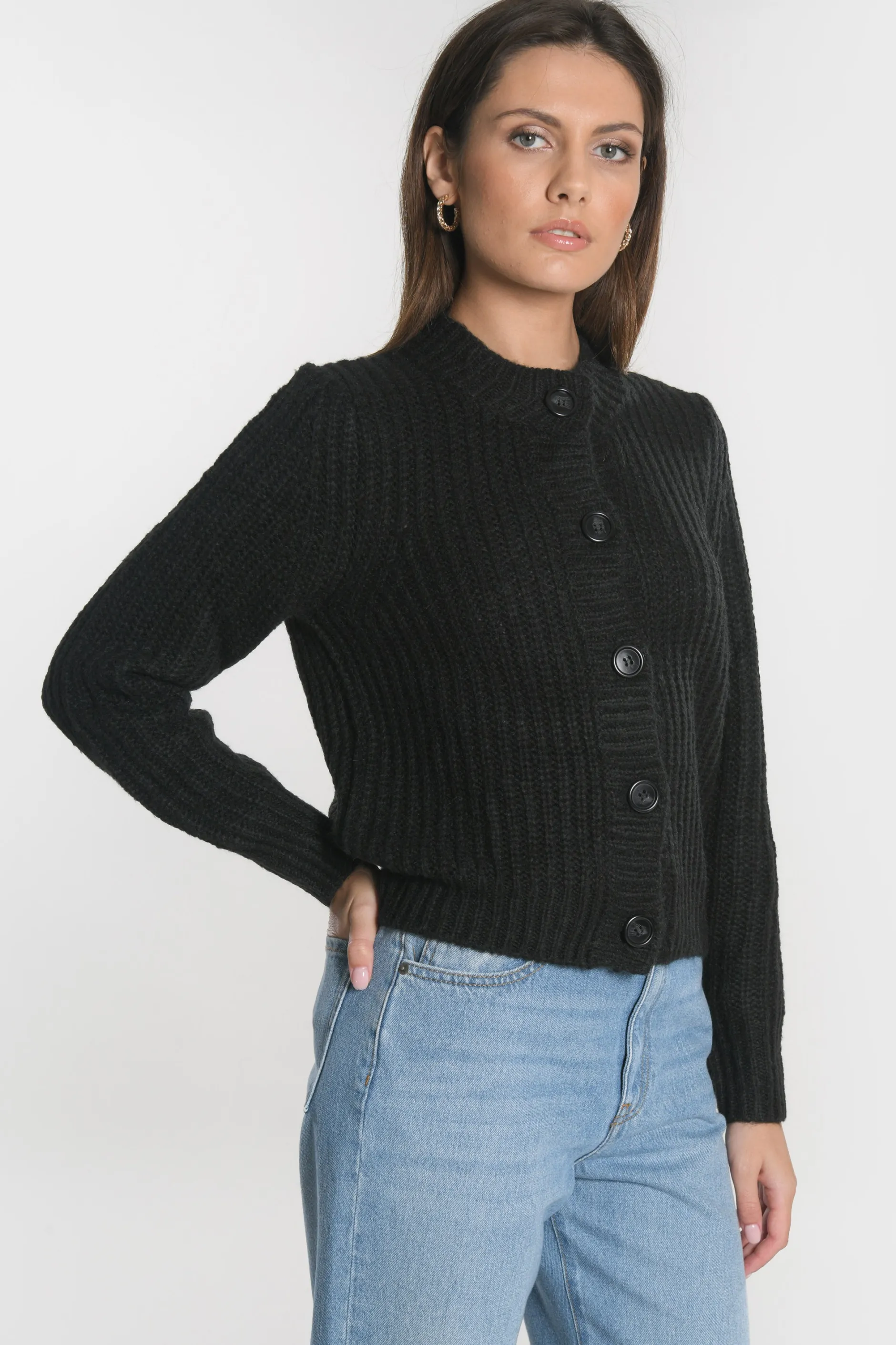 Shop KOOKAÏ GILET LANA Noir