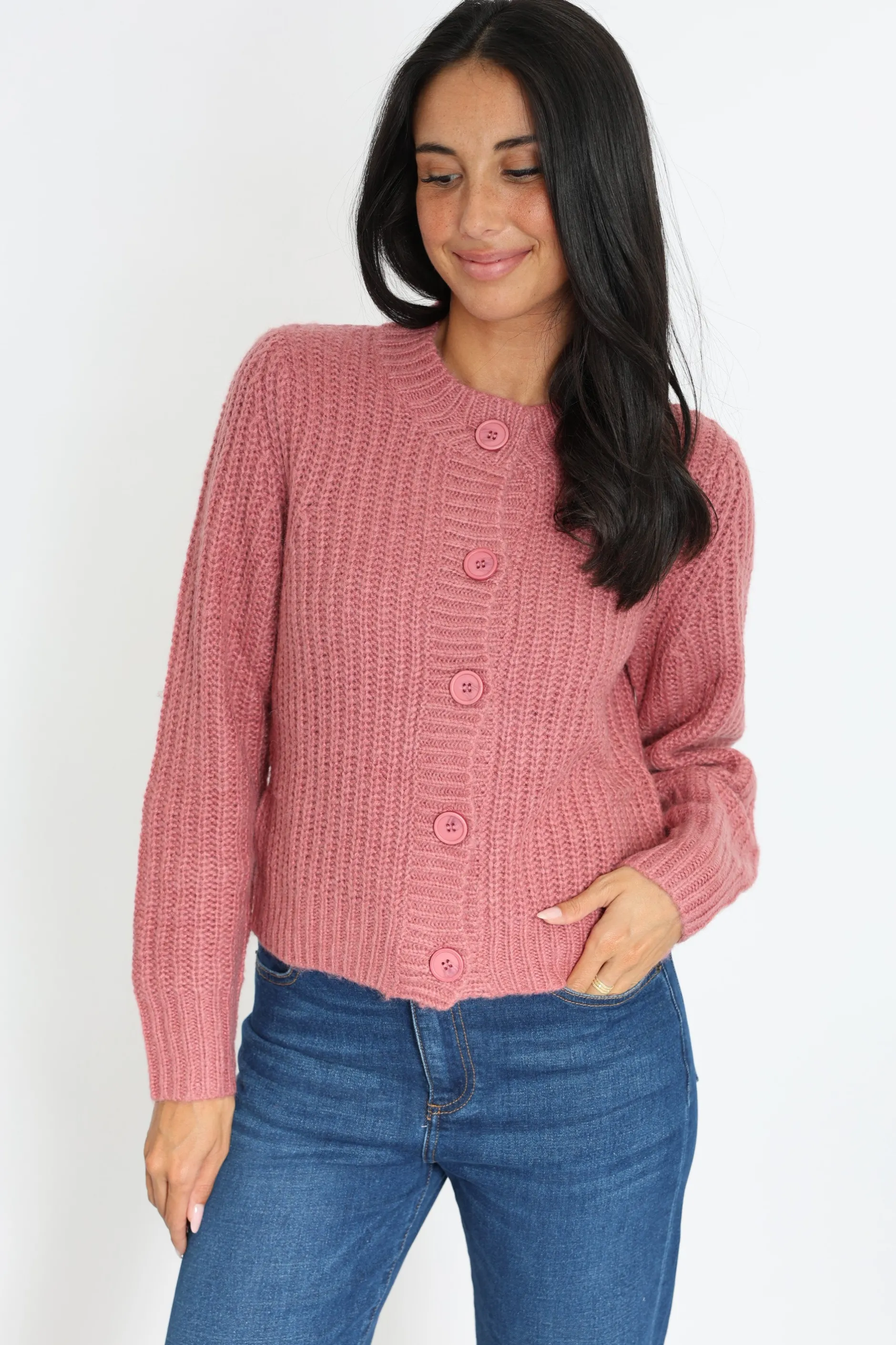 Flash Sale KOOKAÏ GILET LANA VIEUX ROSE Vieuxrose