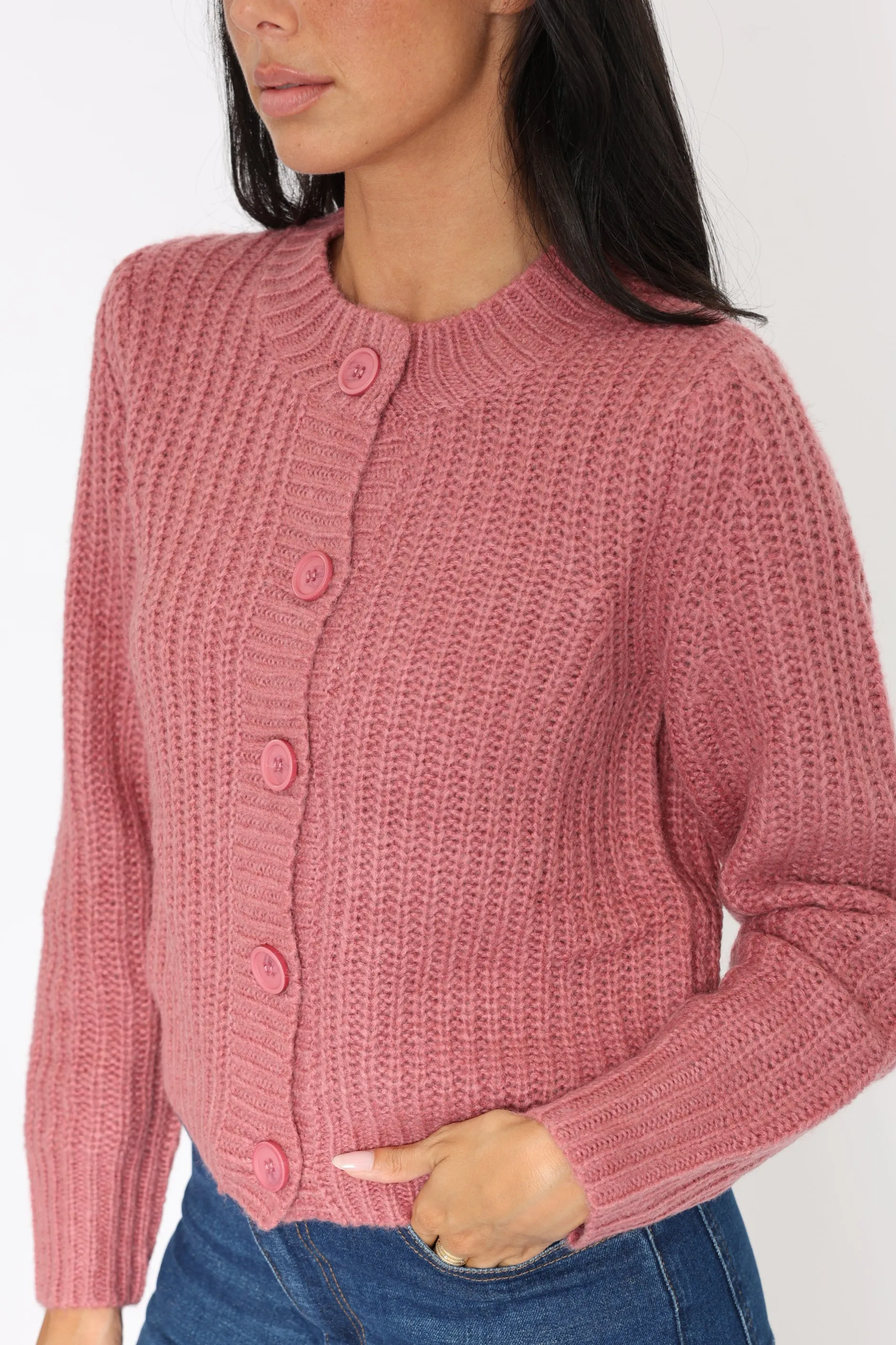 Flash Sale KOOKAÏ GILET LANA VIEUX ROSE Vieuxrose