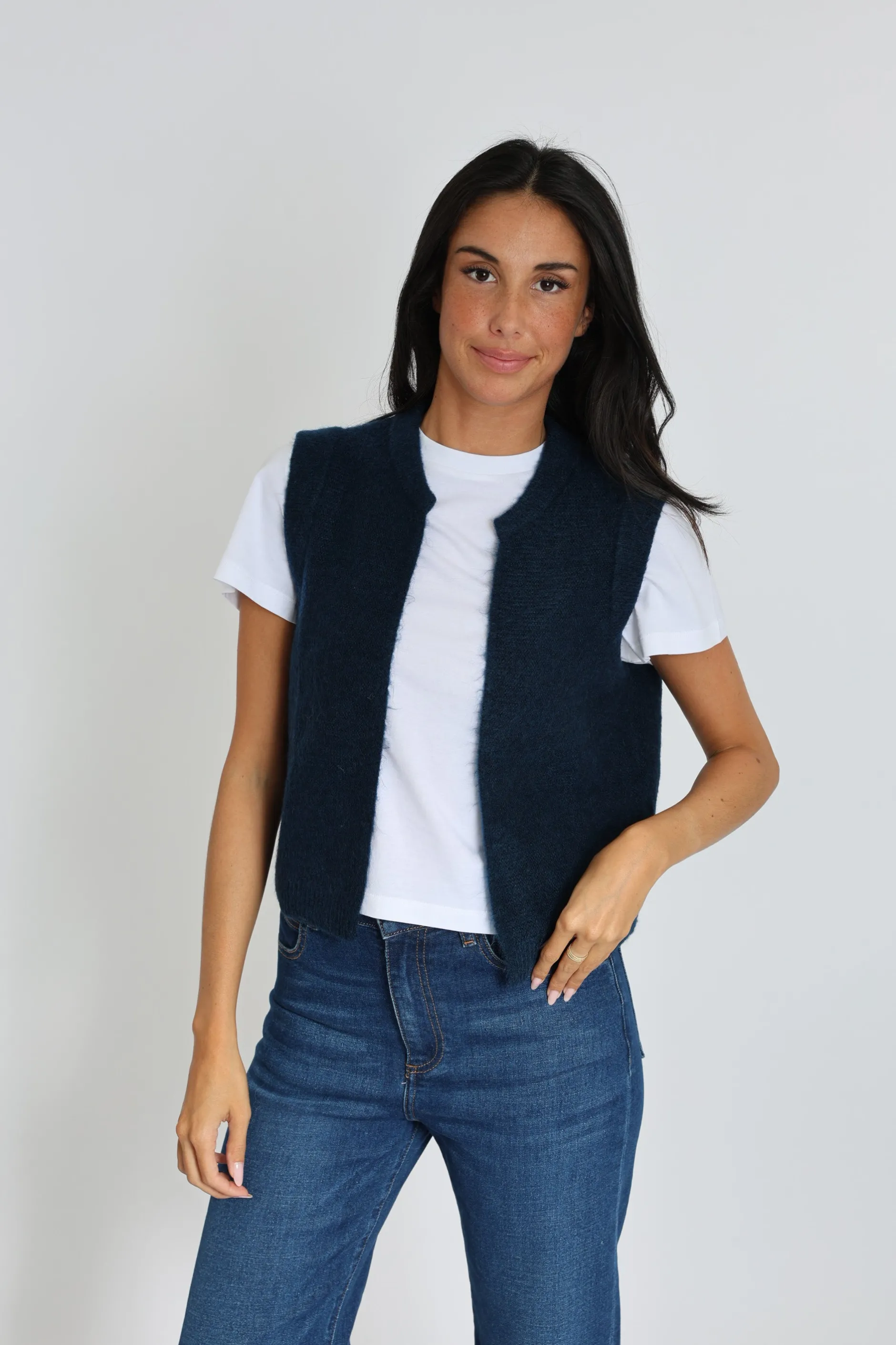 Outlet KOOKAÏ GILET LAURENCE Navy