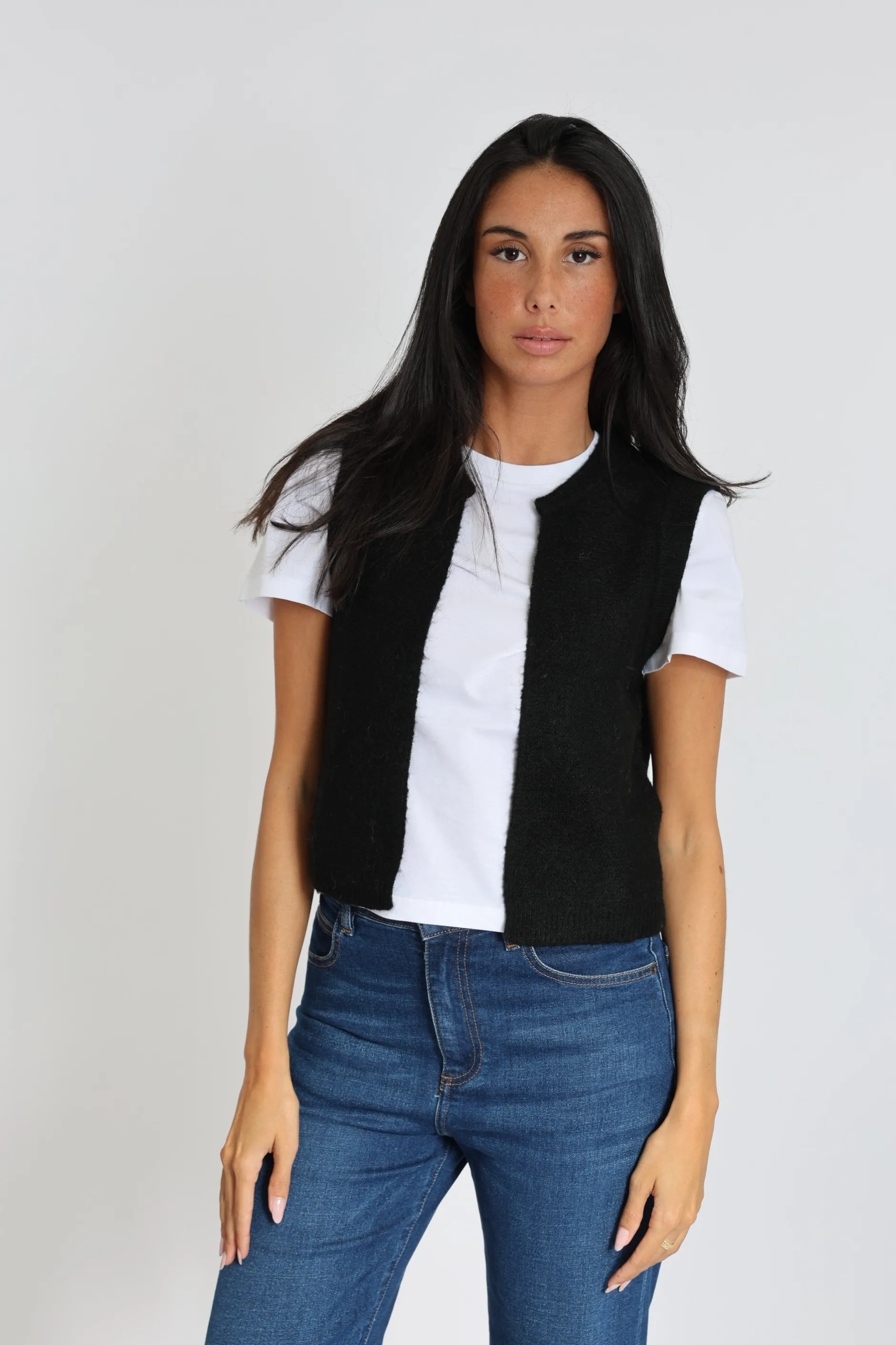 Fashion KOOKAÏ GILET LAURENCE Noir