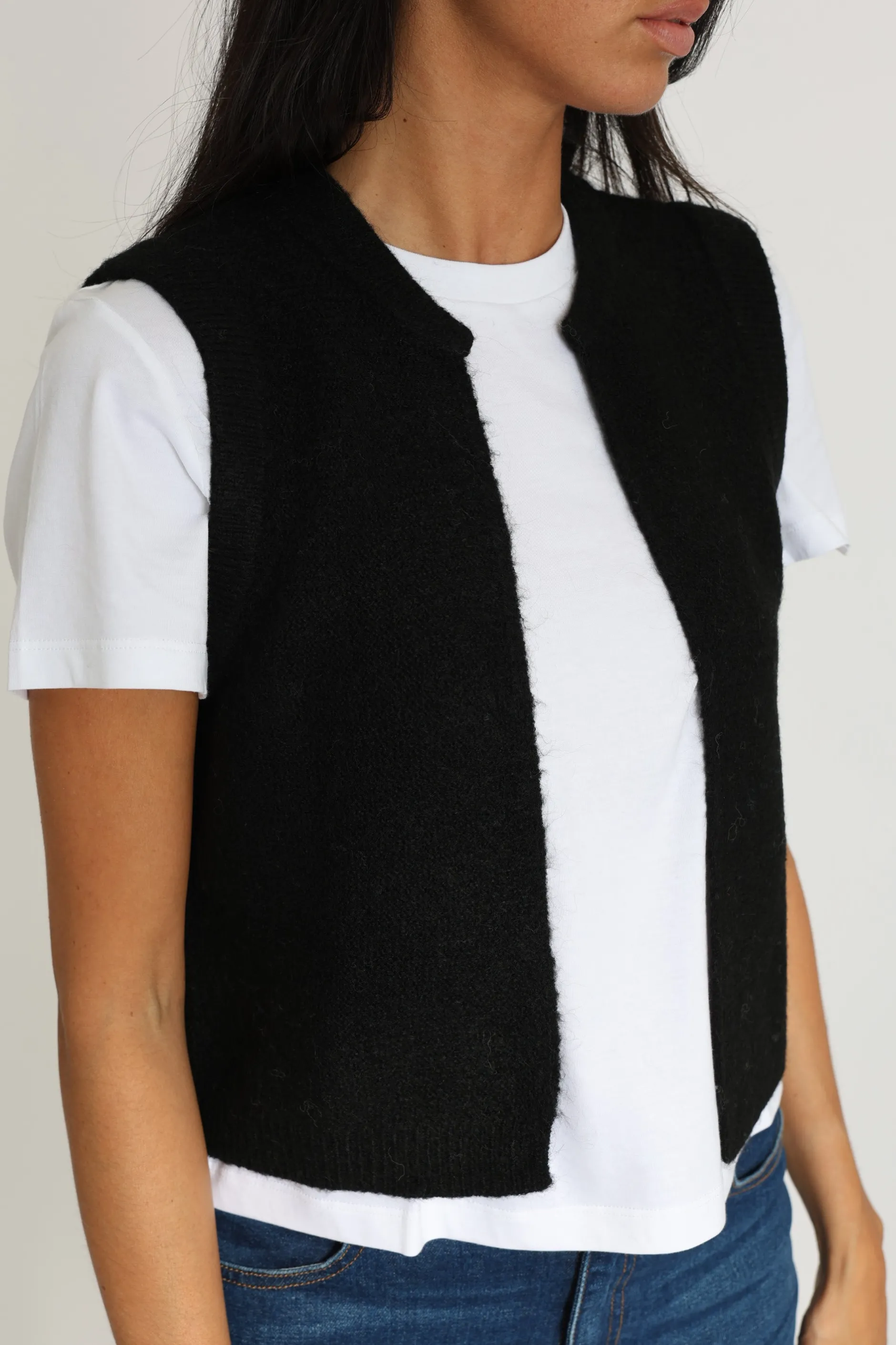 Fashion KOOKAÏ GILET LAURENCE Noir