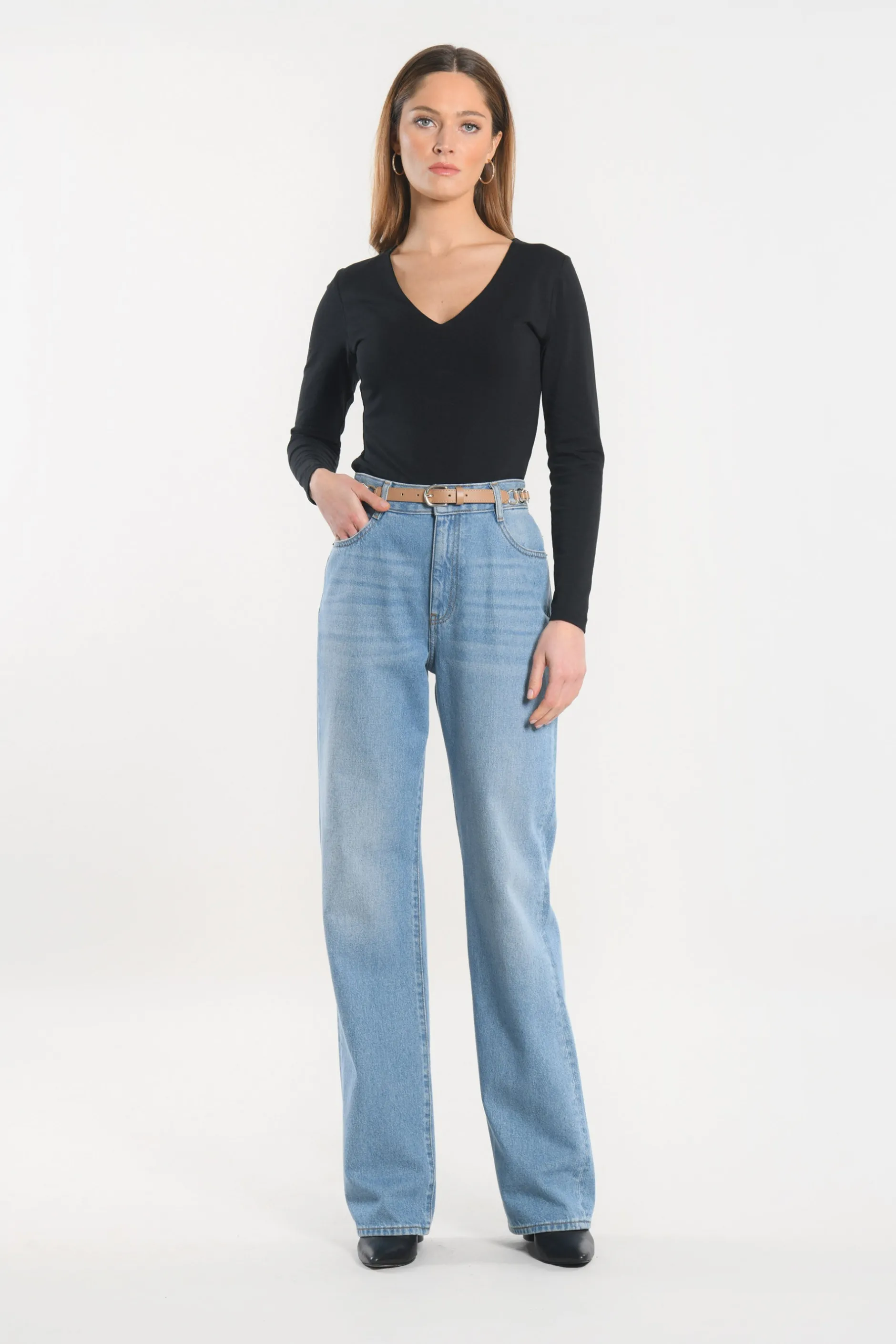 Sale KOOKAÏ JEAN ANGIE DENIM Bleach