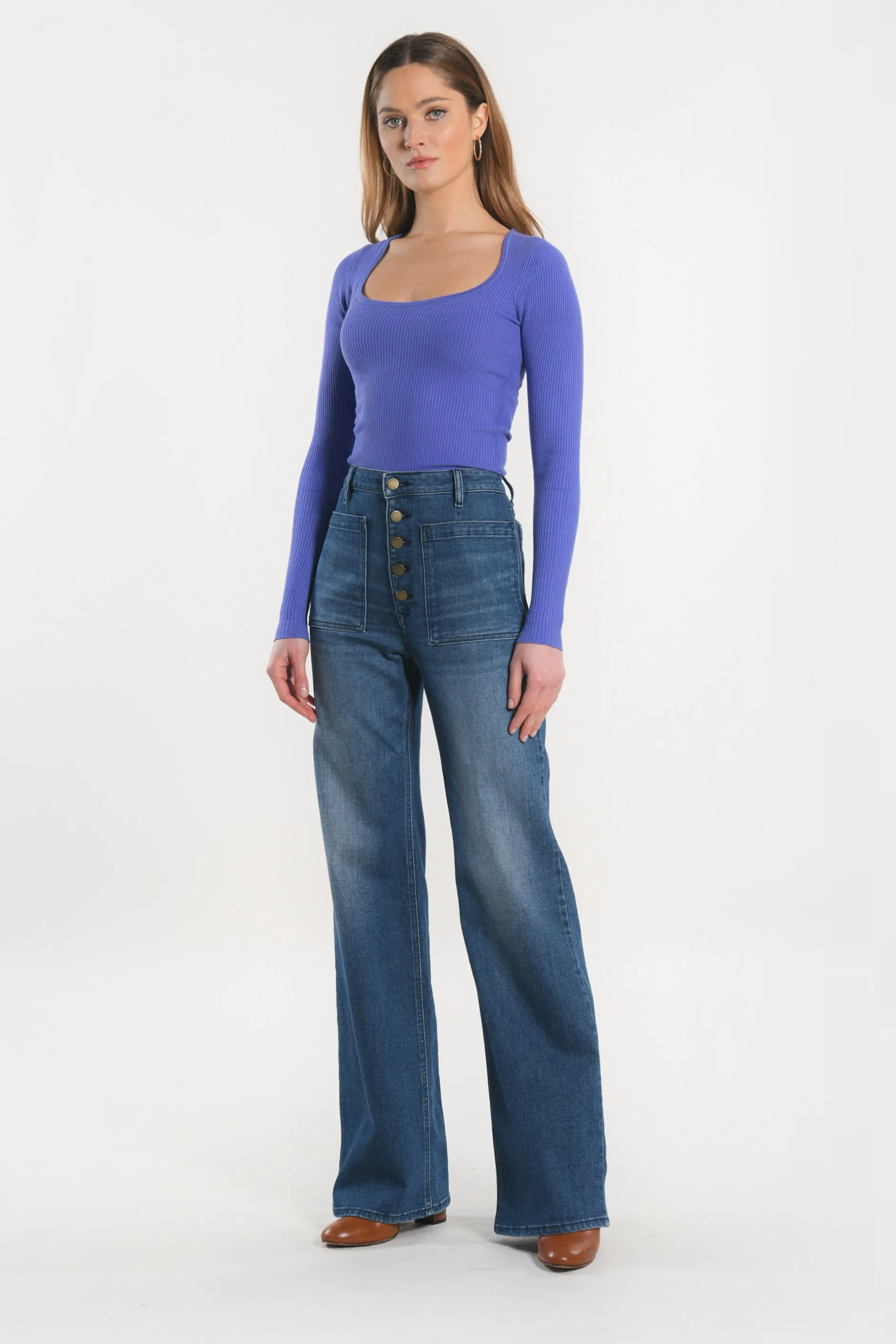 Discount KOOKAÏ JEAN FLARE JENNY Stone