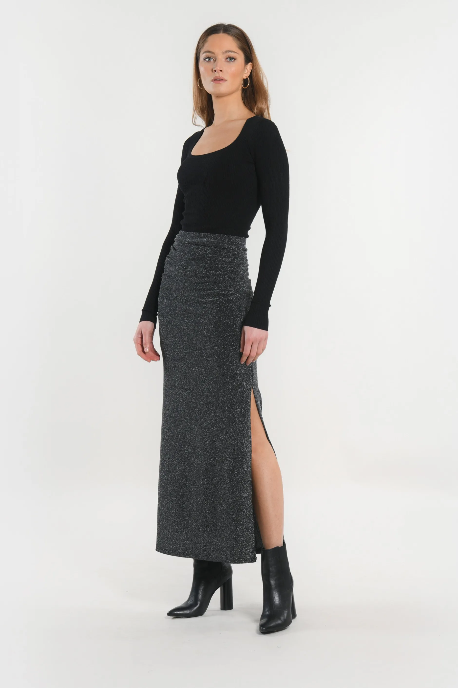 Sale KOOKAÏ JUPE LONGUE - SAYA - Gris
