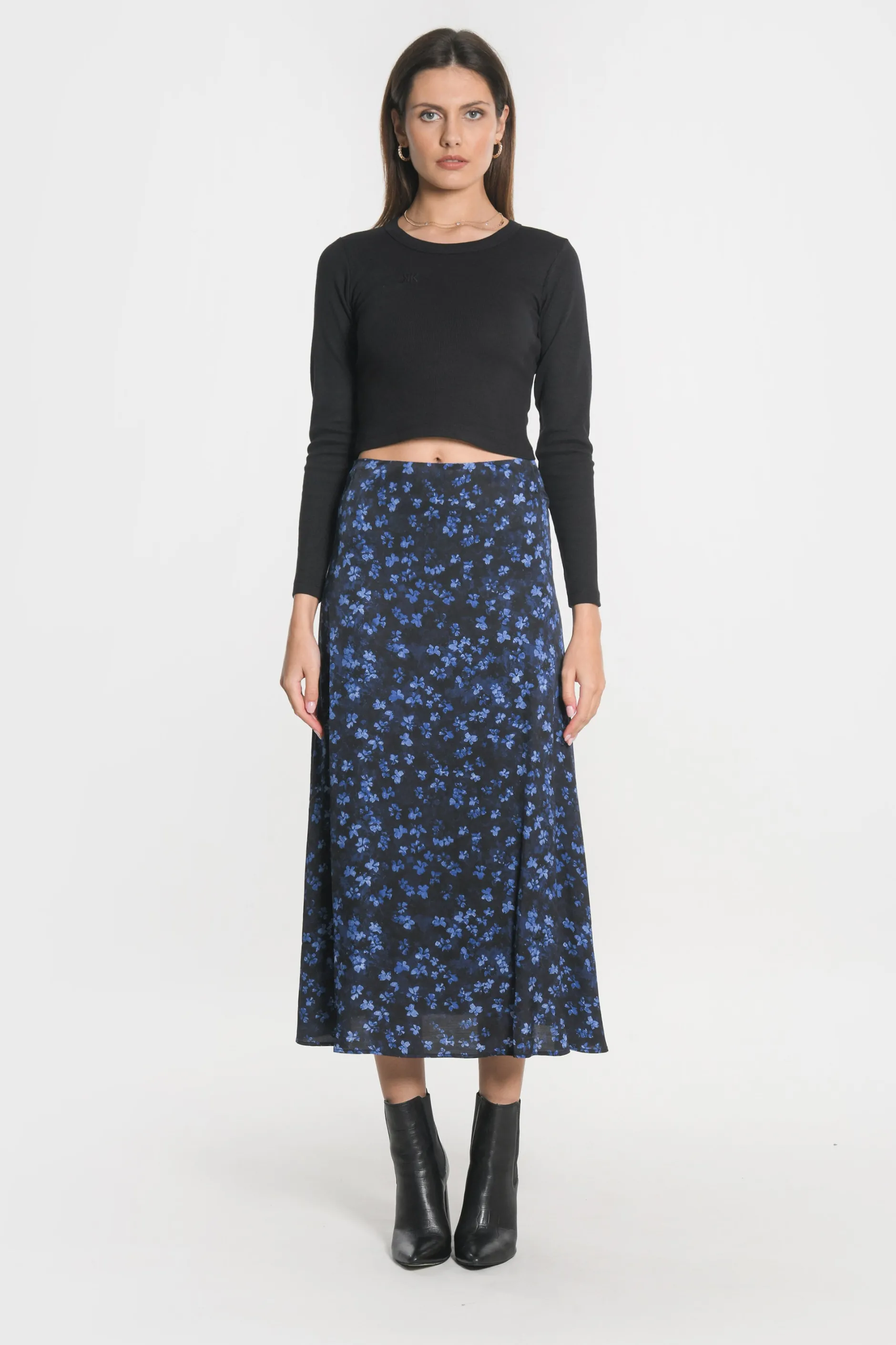 Sale KOOKAÏ JUPE MIDI CAMILLE Marine