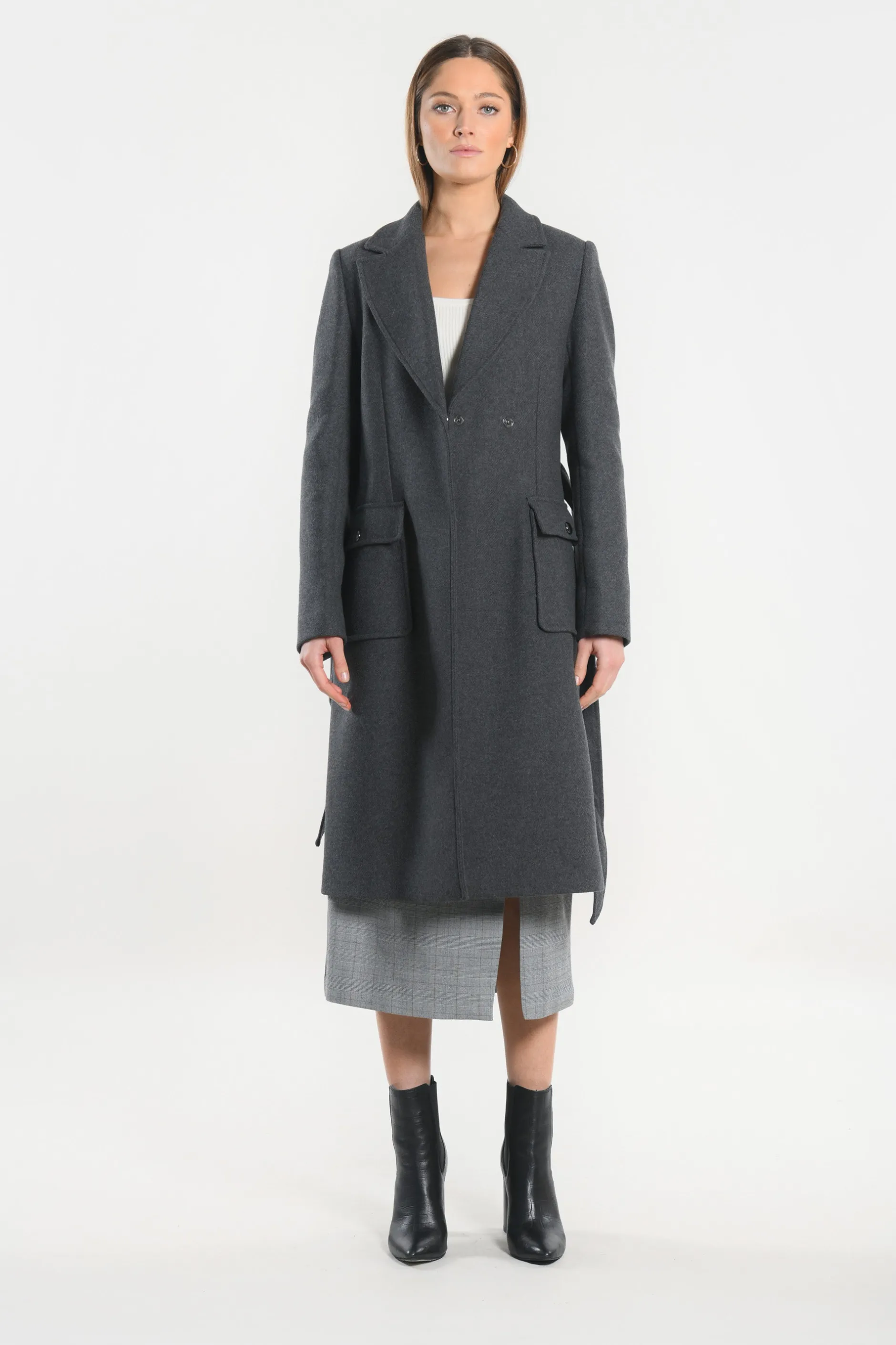 Sale KOOKAÏ MANTEAU LONG - NAEL - Anthracite