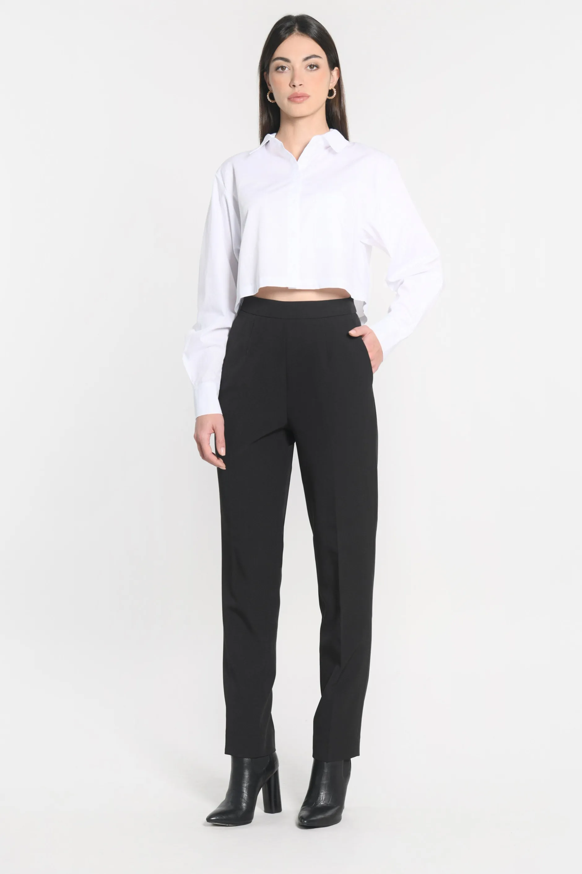 New KOOKAÏ PANTALON CIGARETTE MATHILDA Noir