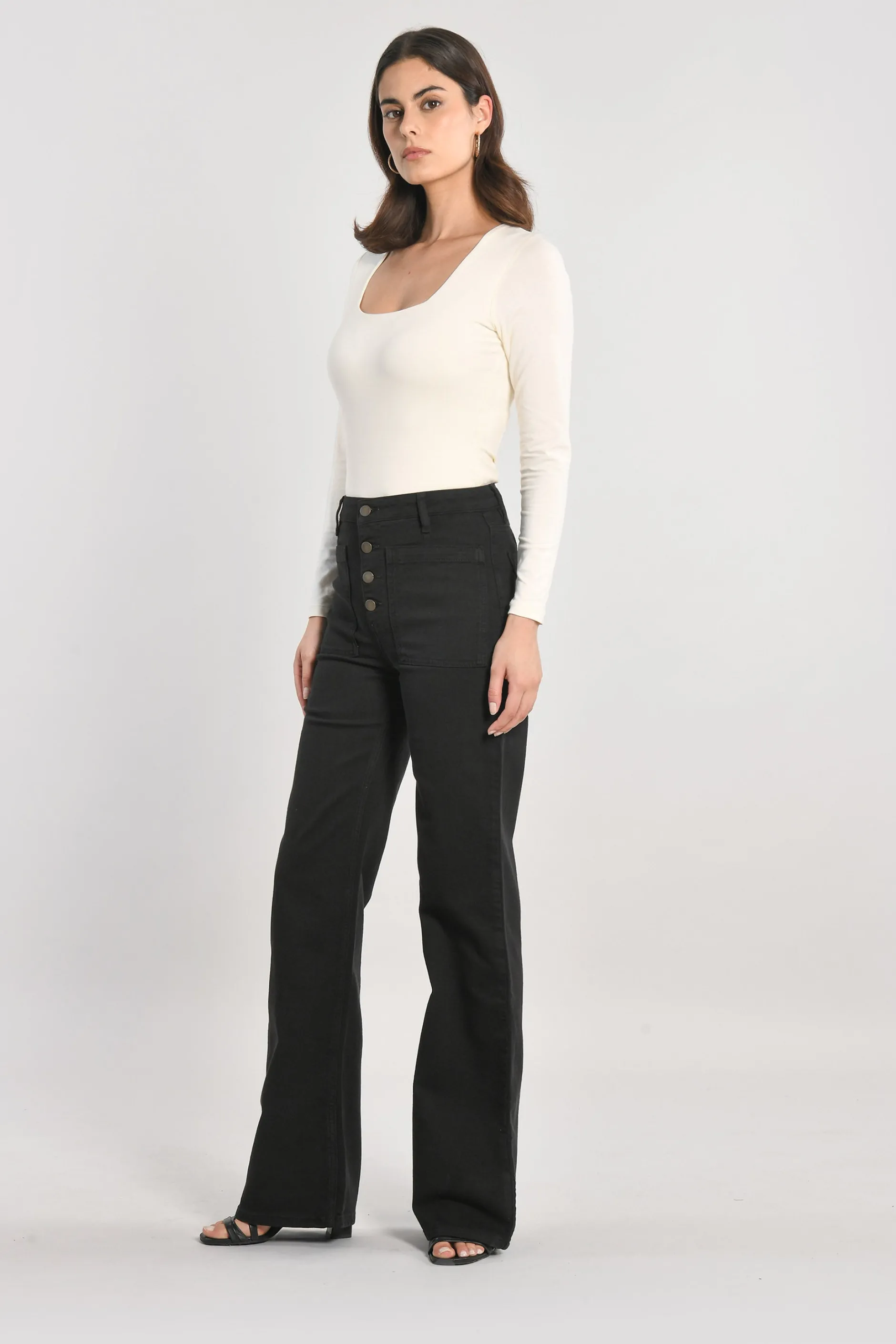 Flash Sale KOOKAÏ PANTALON FLARE THADEE Noir