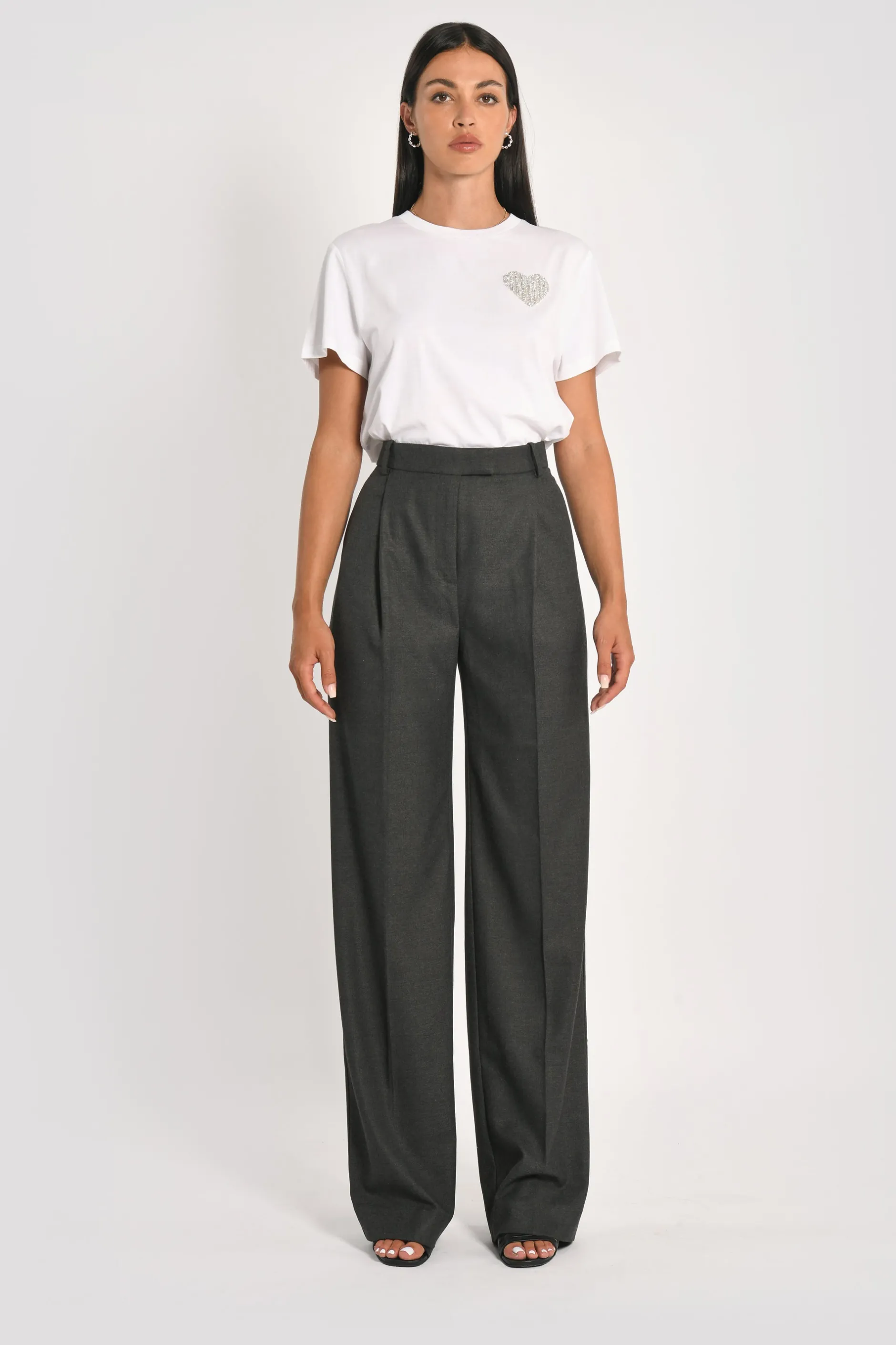 Sale KOOKAÏ PANTALON LARGE SHEILA GRIS FONCÉ Grisfonce