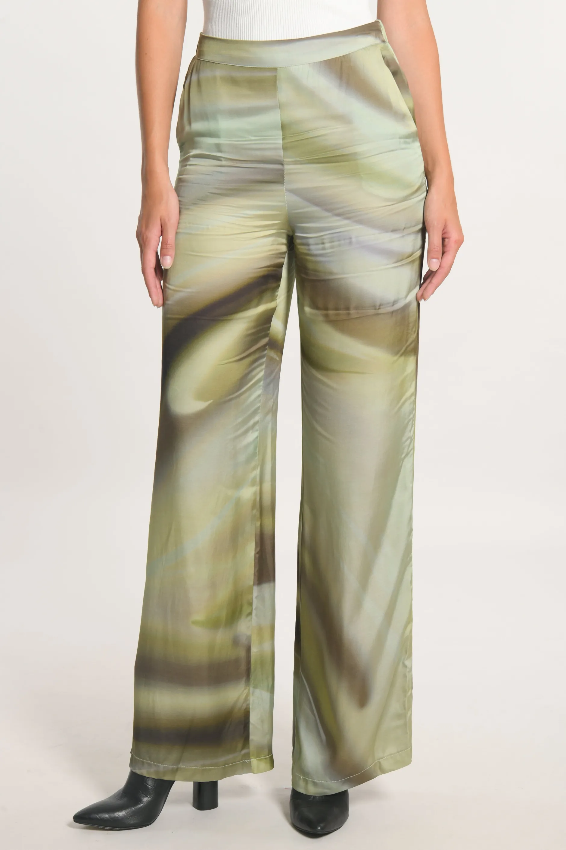 Sale KOOKAÏ PANTALON NIKITA IMPRIMÉ 70s MULTI KAKI Multikaki