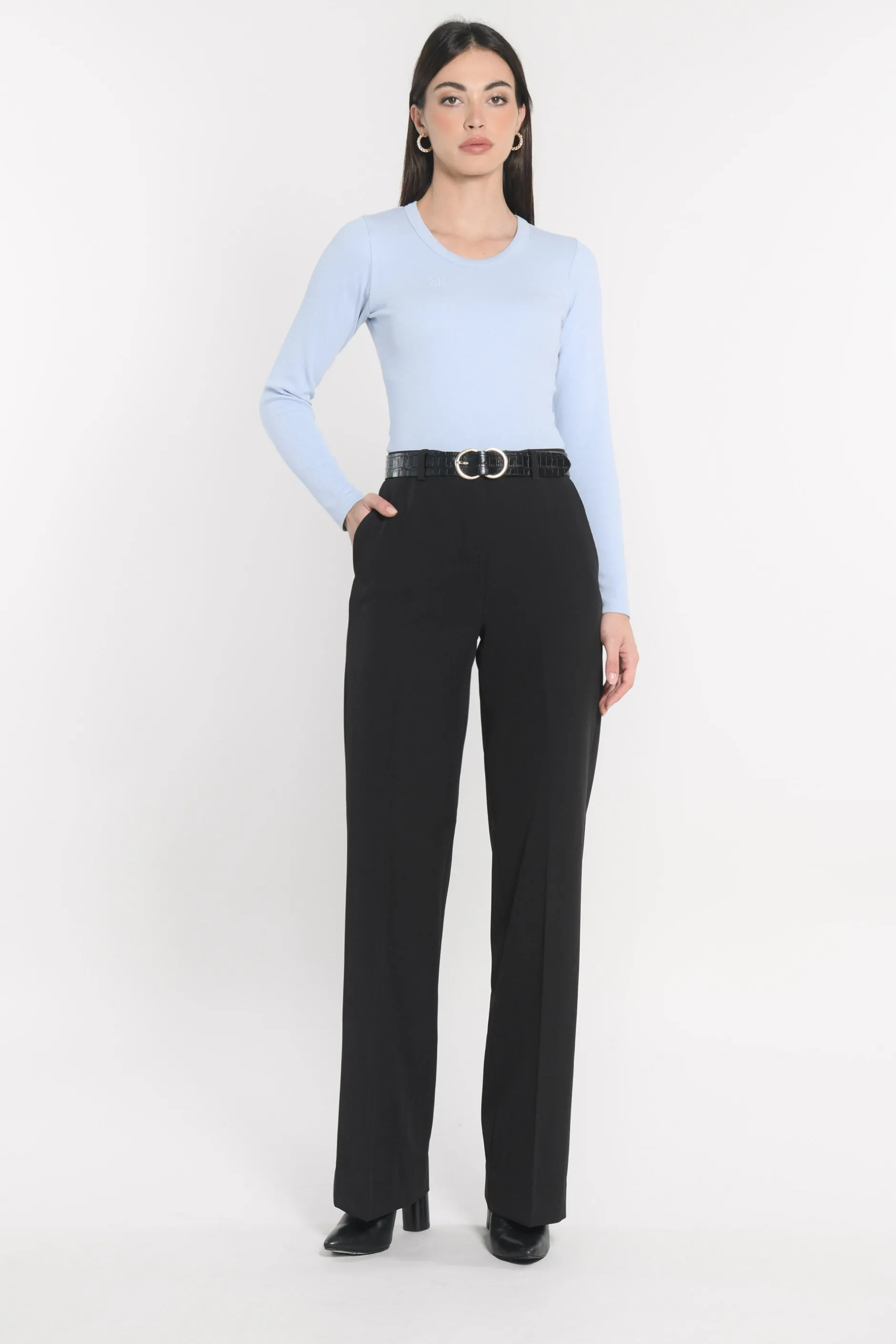 Discount KOOKAÏ PANTALON TAILLE HAUTE MATHILDA Noir