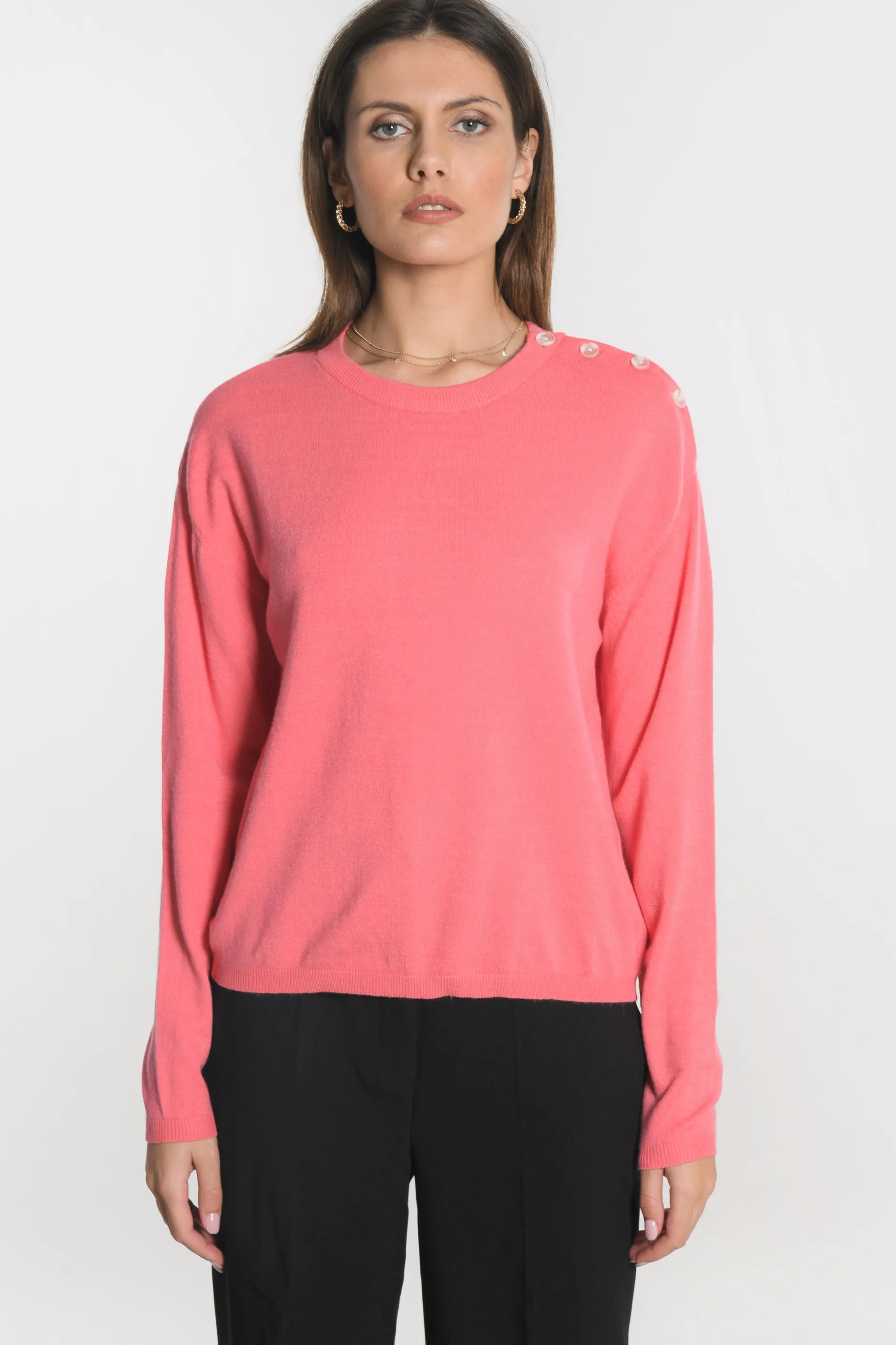 Sale KOOKAÏ PULL BOUTONNE NOLWENN Rose