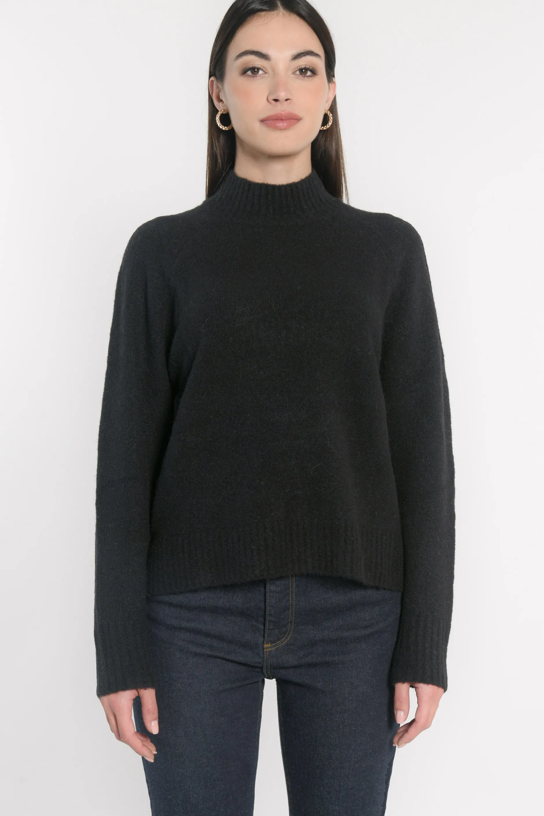 Clearance KOOKAÏ PULL COL MONTANT CONNIE Noir