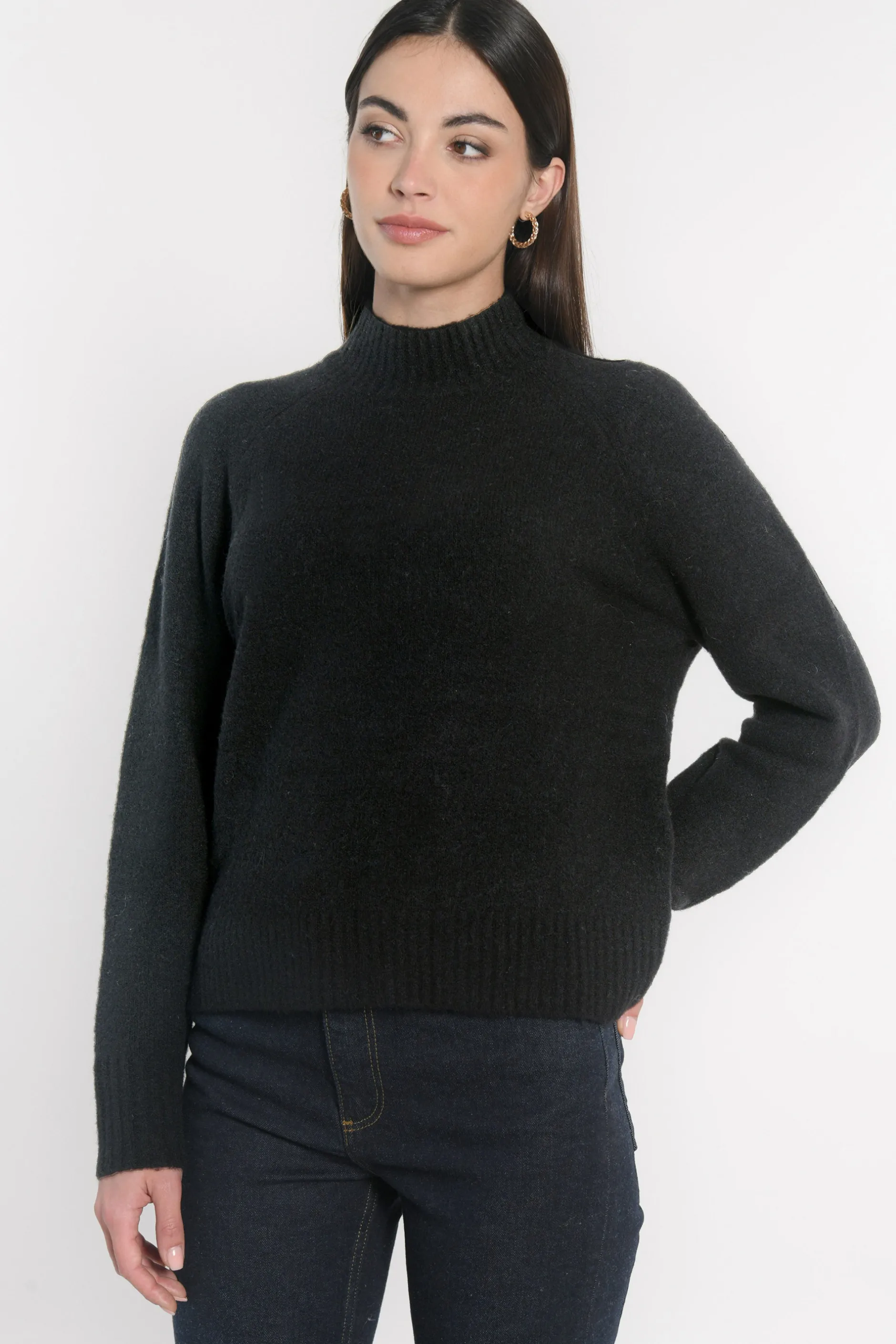 Clearance KOOKAÏ PULL COL MONTANT CONNIE Noir