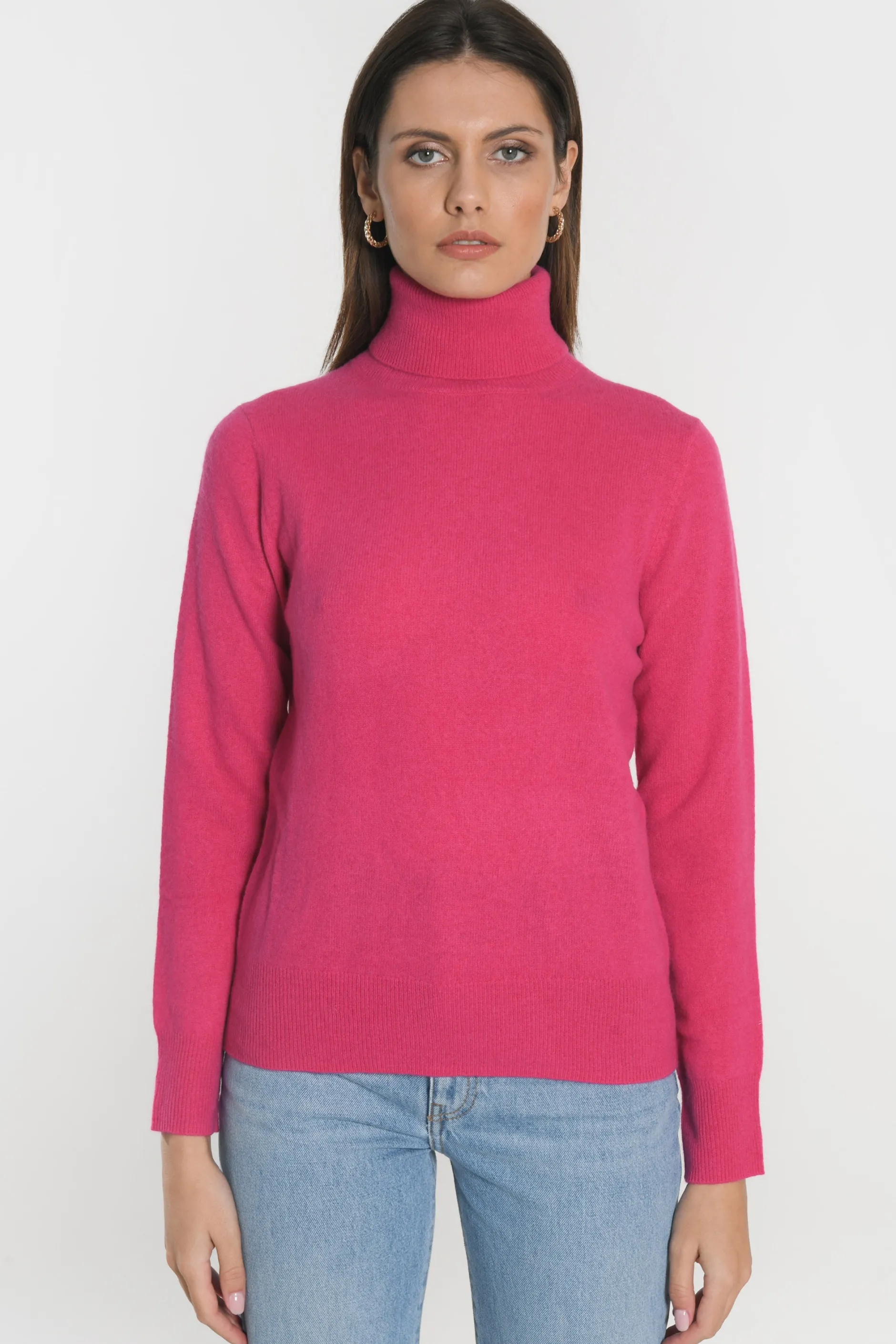 Cheap KOOKAÏ PULL COL ROULÉ ANITA Fuschia