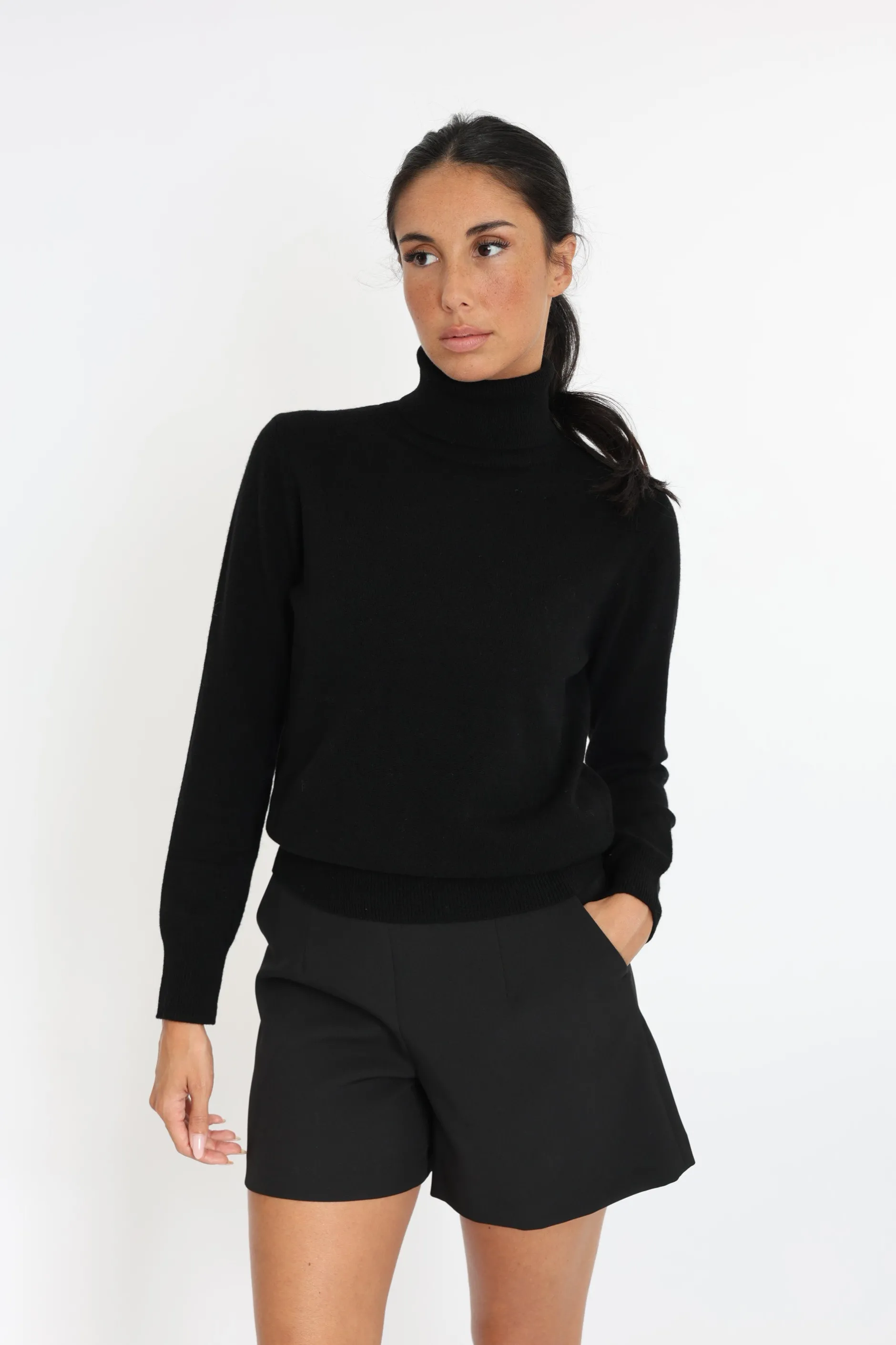 Fashion KOOKAÏ PULL COL ROULÉ ANITA Noir