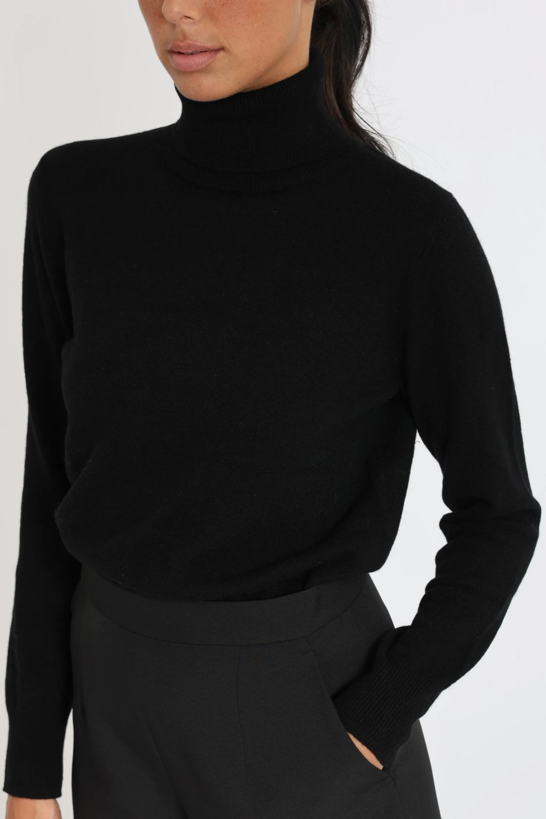 Fashion KOOKAÏ PULL COL ROULÉ ANITA Noir