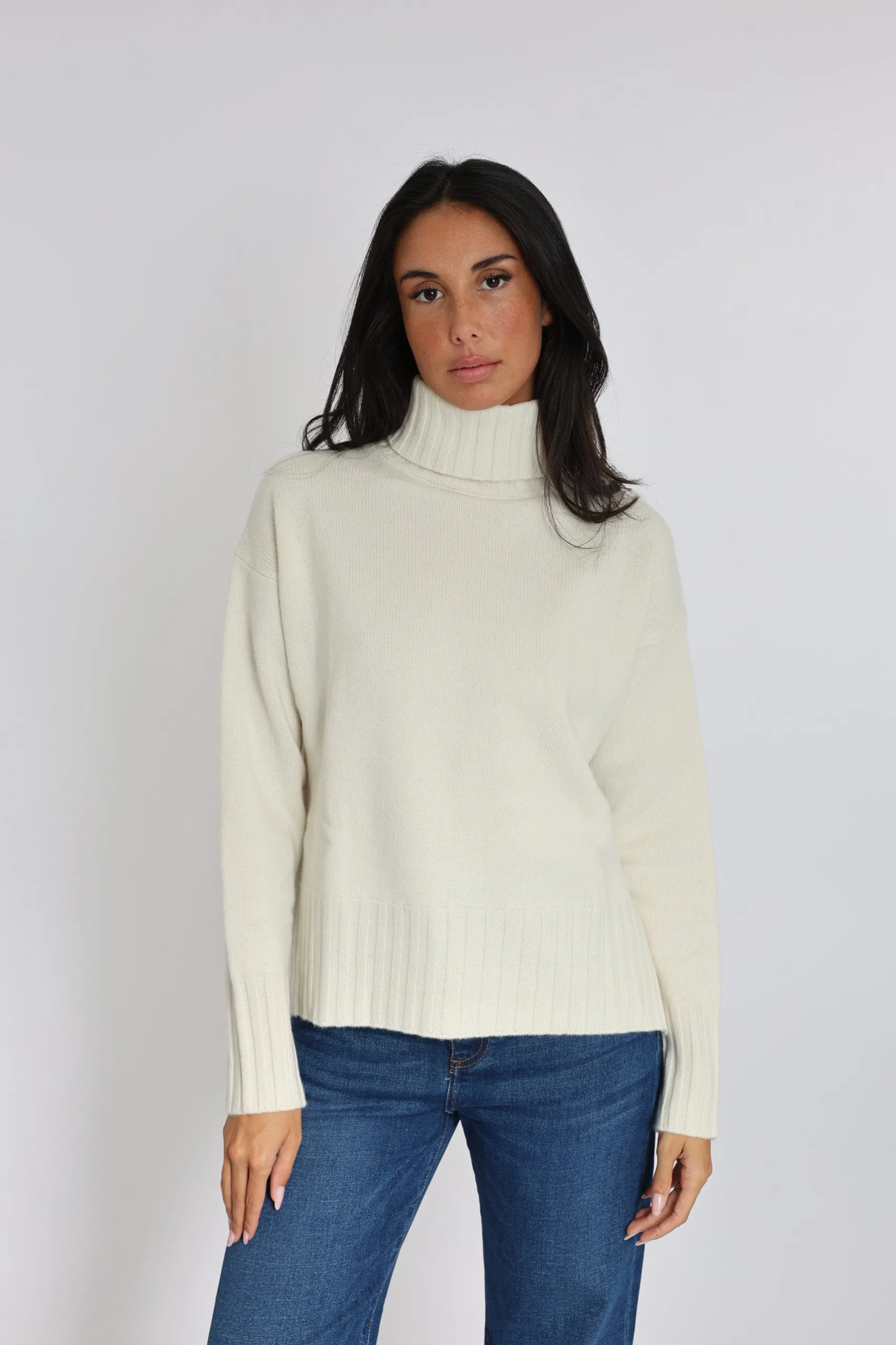 Store KOOKAÏ PULL COL ROULÉ CELINA ÉCRU Ecru