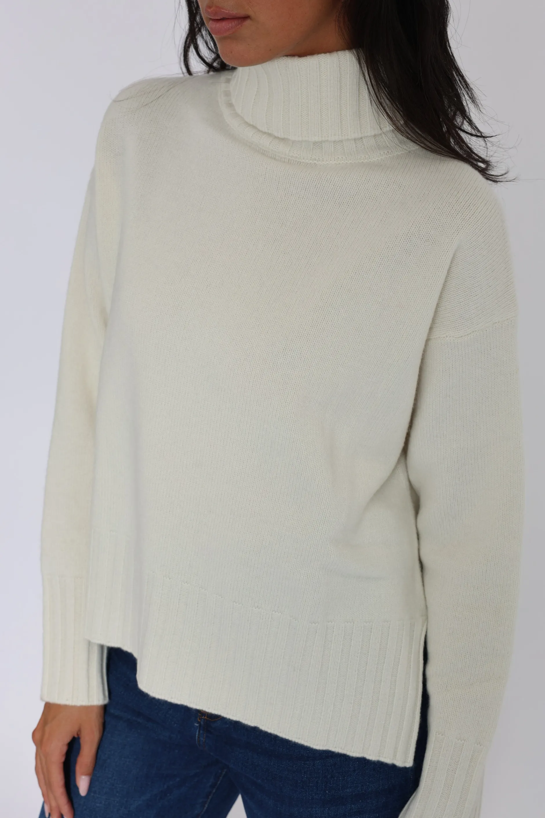 Store KOOKAÏ PULL COL ROULÉ CELINA ÉCRU Ecru