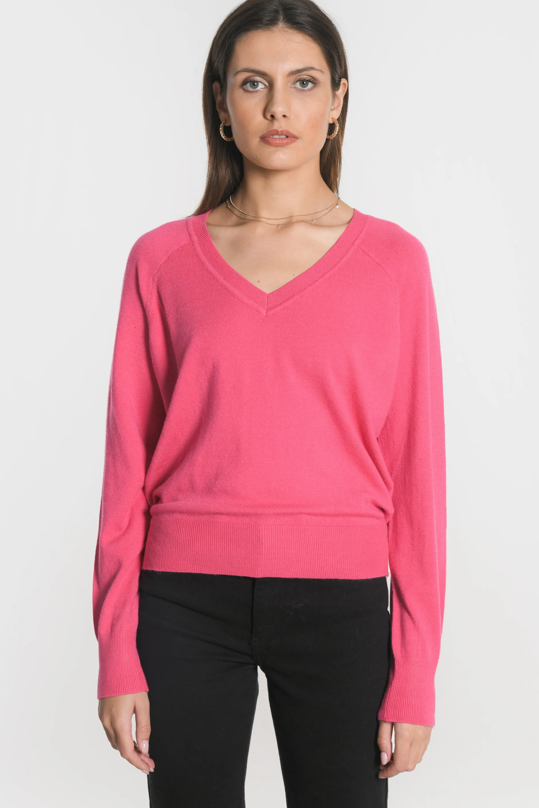 Clearance KOOKAÏ PULL COL V NOLWENN Fuschia