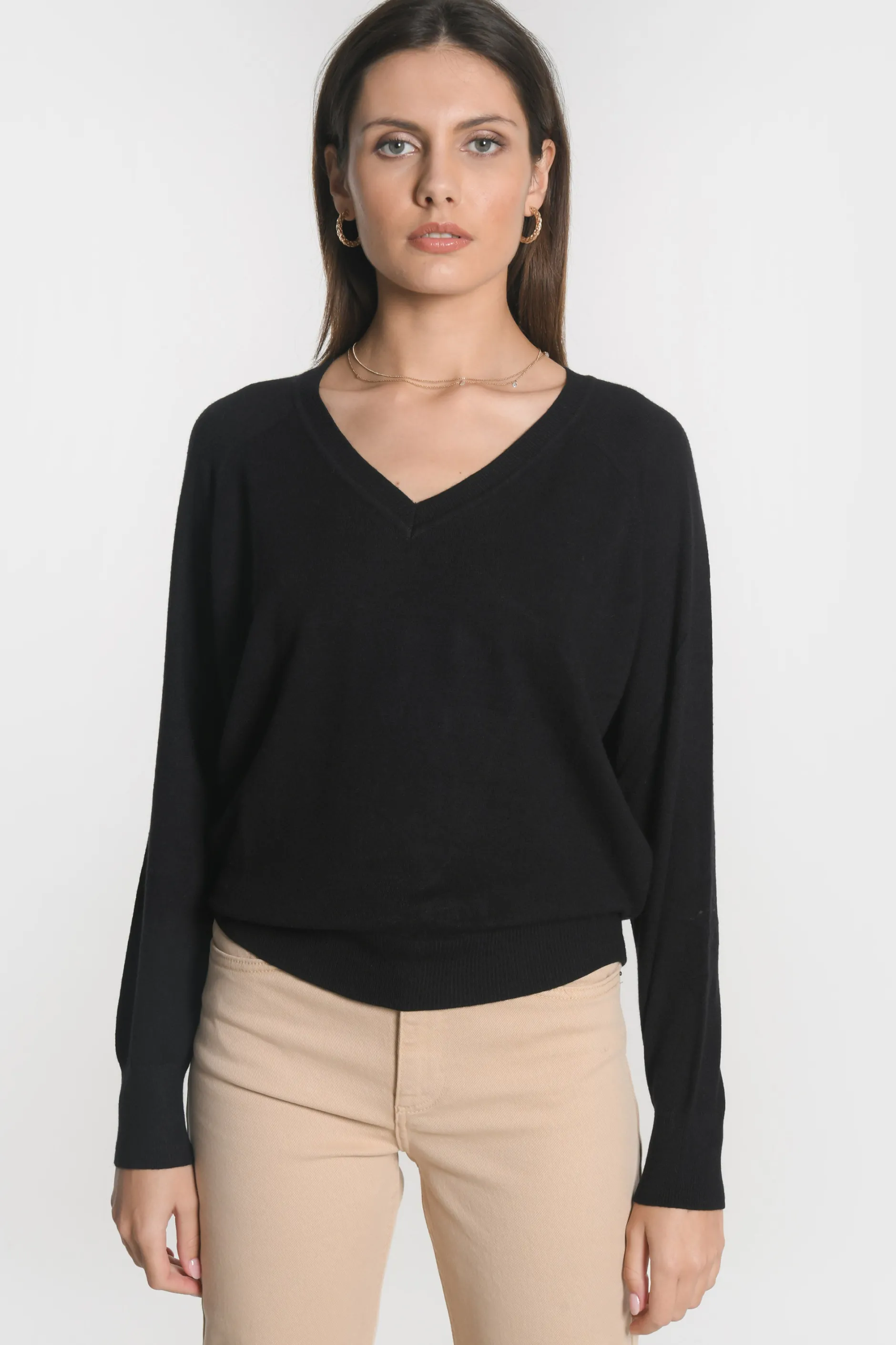 Fashion KOOKAÏ PULL COL V NOLWENN Noir