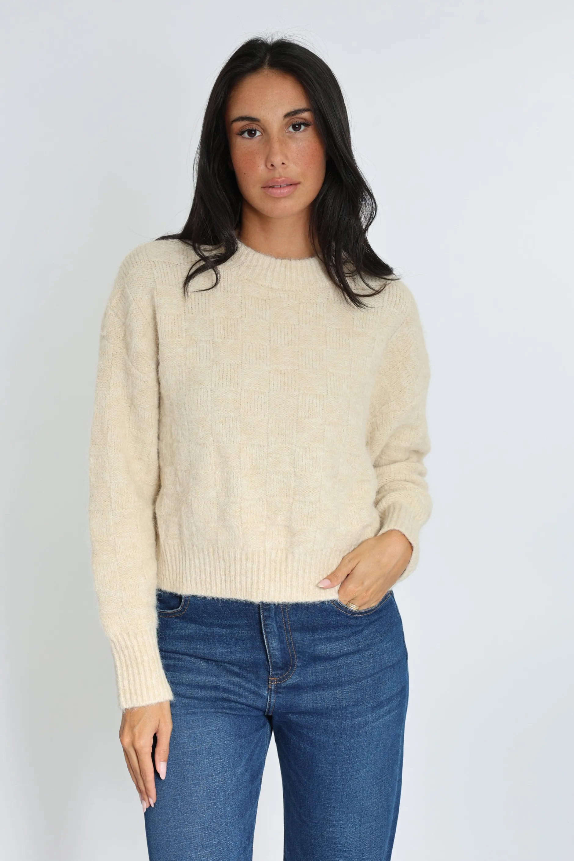 Fashion KOOKAÏ PULL COURT KYRA Beige