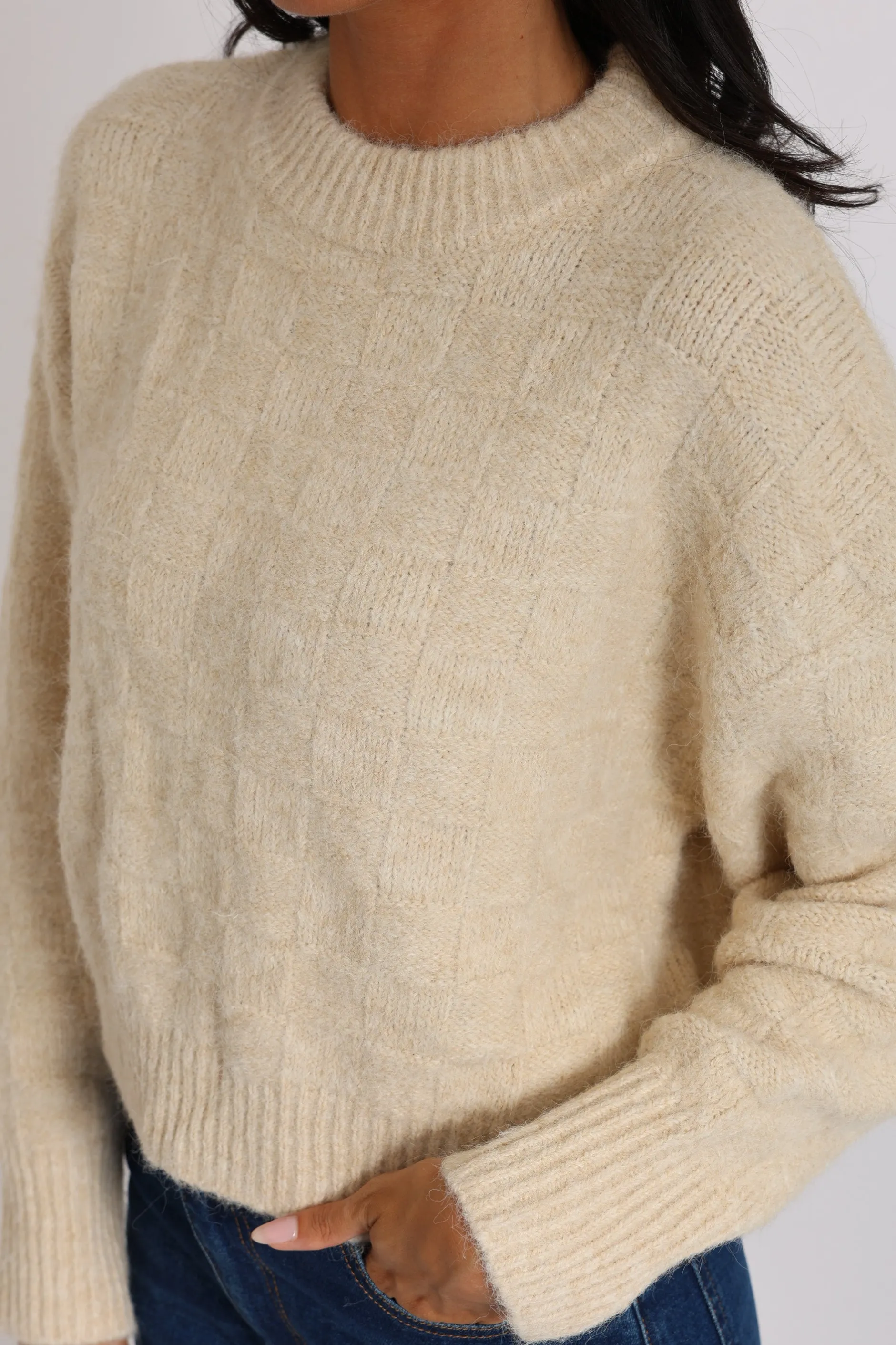 Fashion KOOKAÏ PULL COURT KYRA Beige
