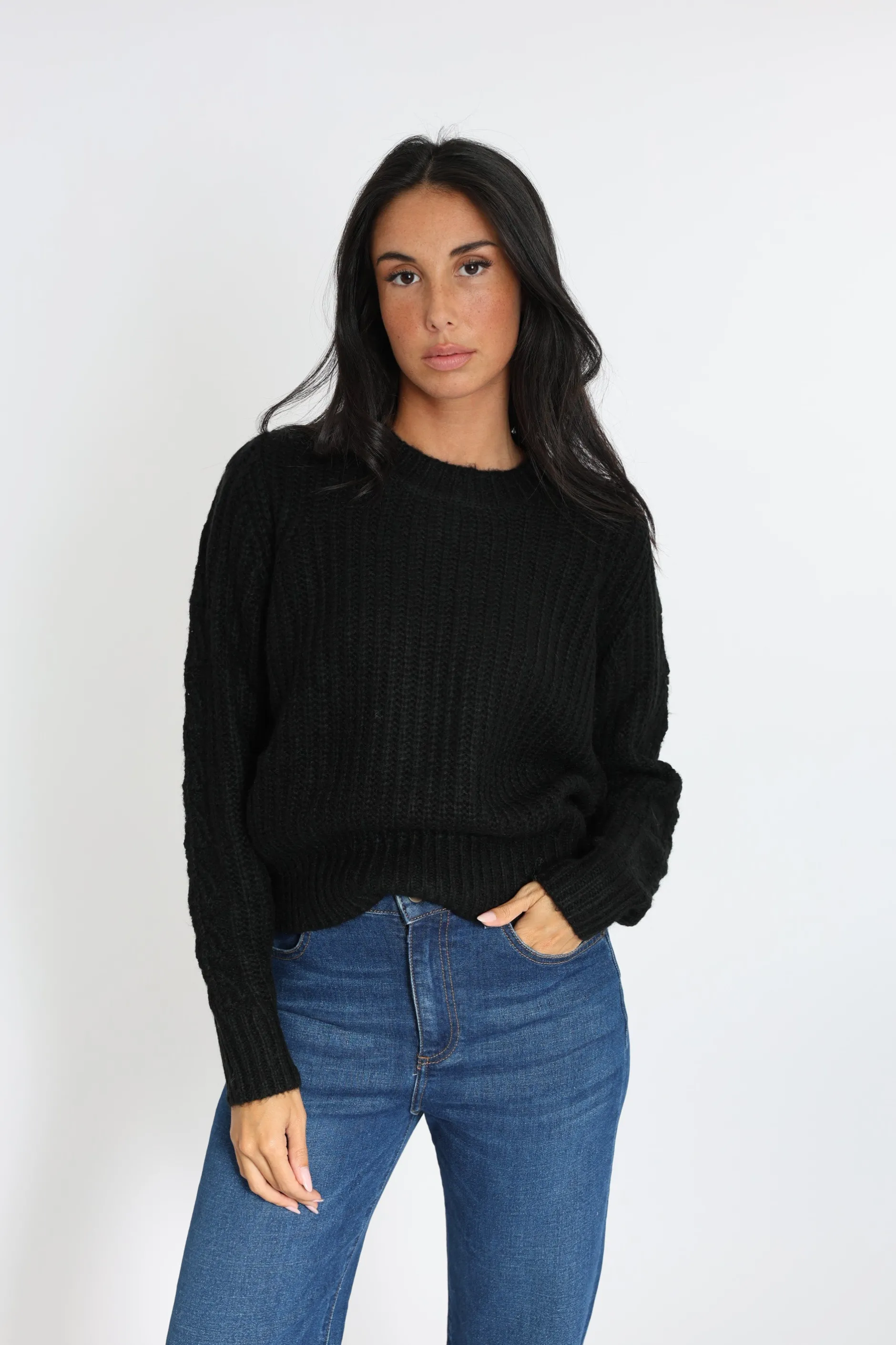 Flash Sale KOOKAÏ PULL LANA COL ROND Noir