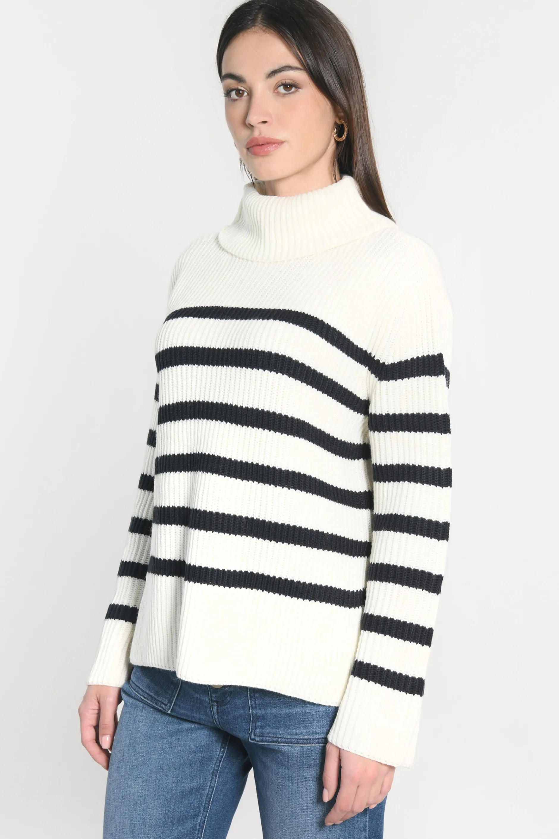 Best KOOKAÏ PULL MARIN SIW ÉCRU/MARINE Ecru/marine