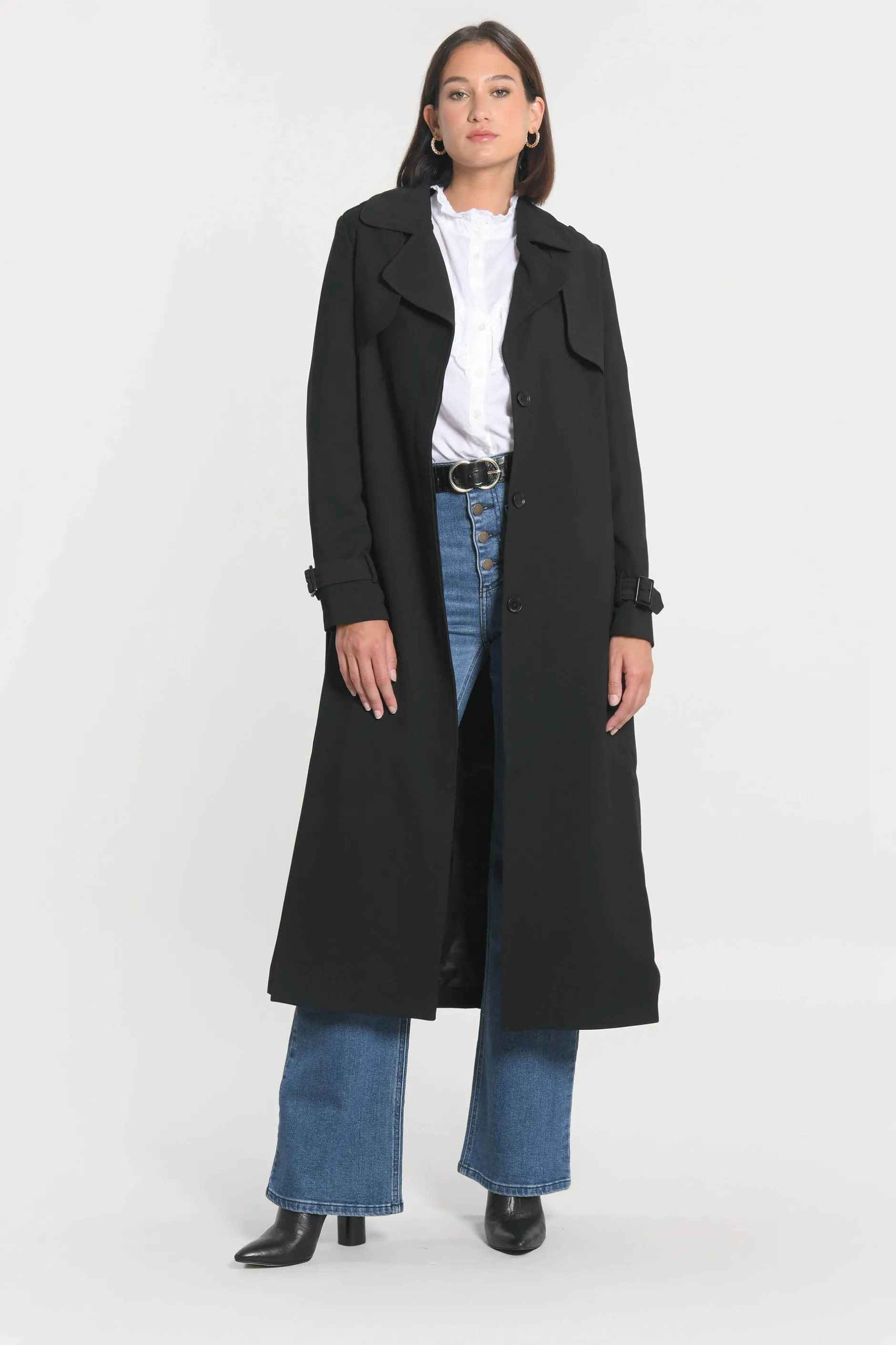 Flash Sale KOOKAÏ TRENCH LONG ASHER Noir
