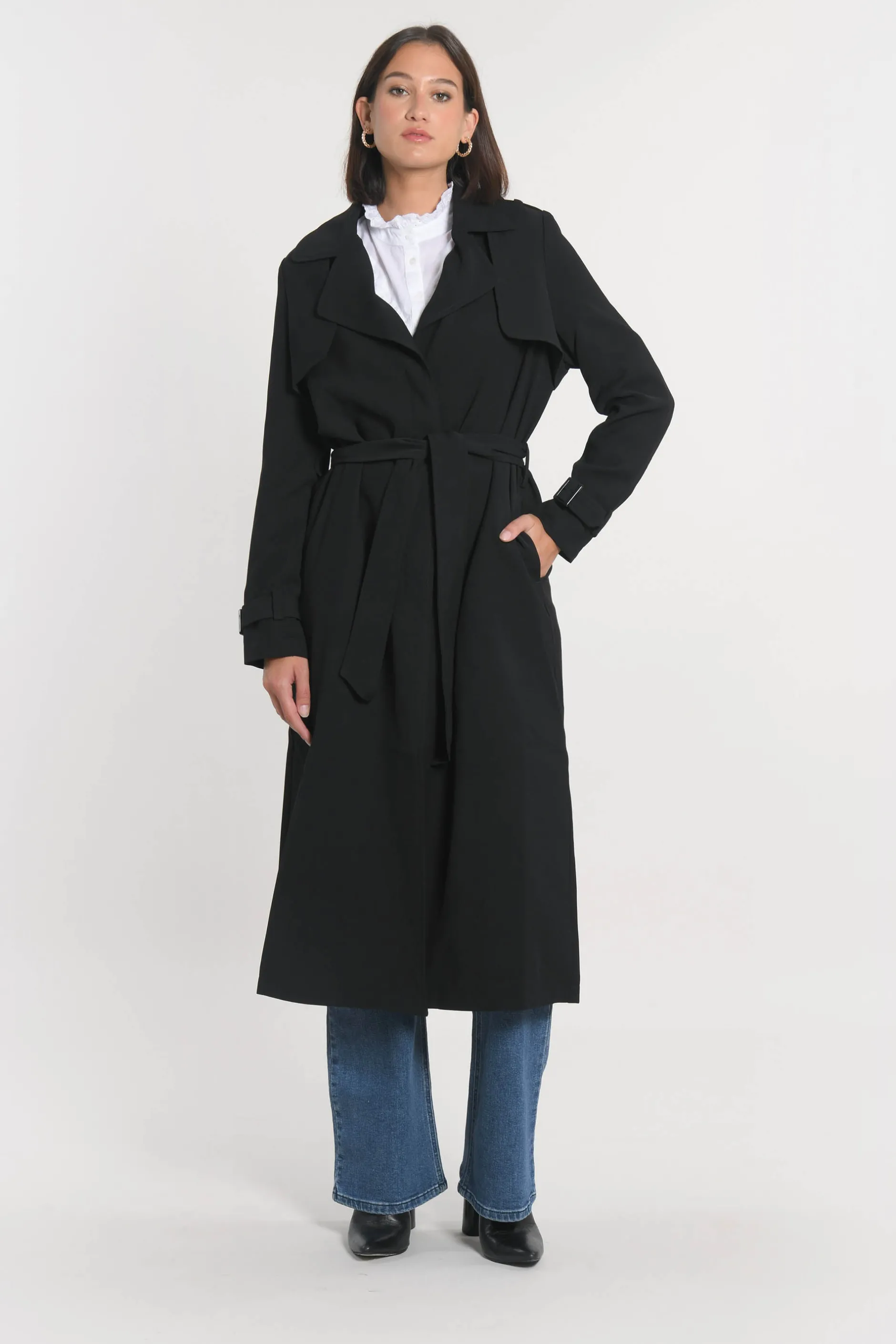 Flash Sale KOOKAÏ TRENCH LONG ASHER Noir