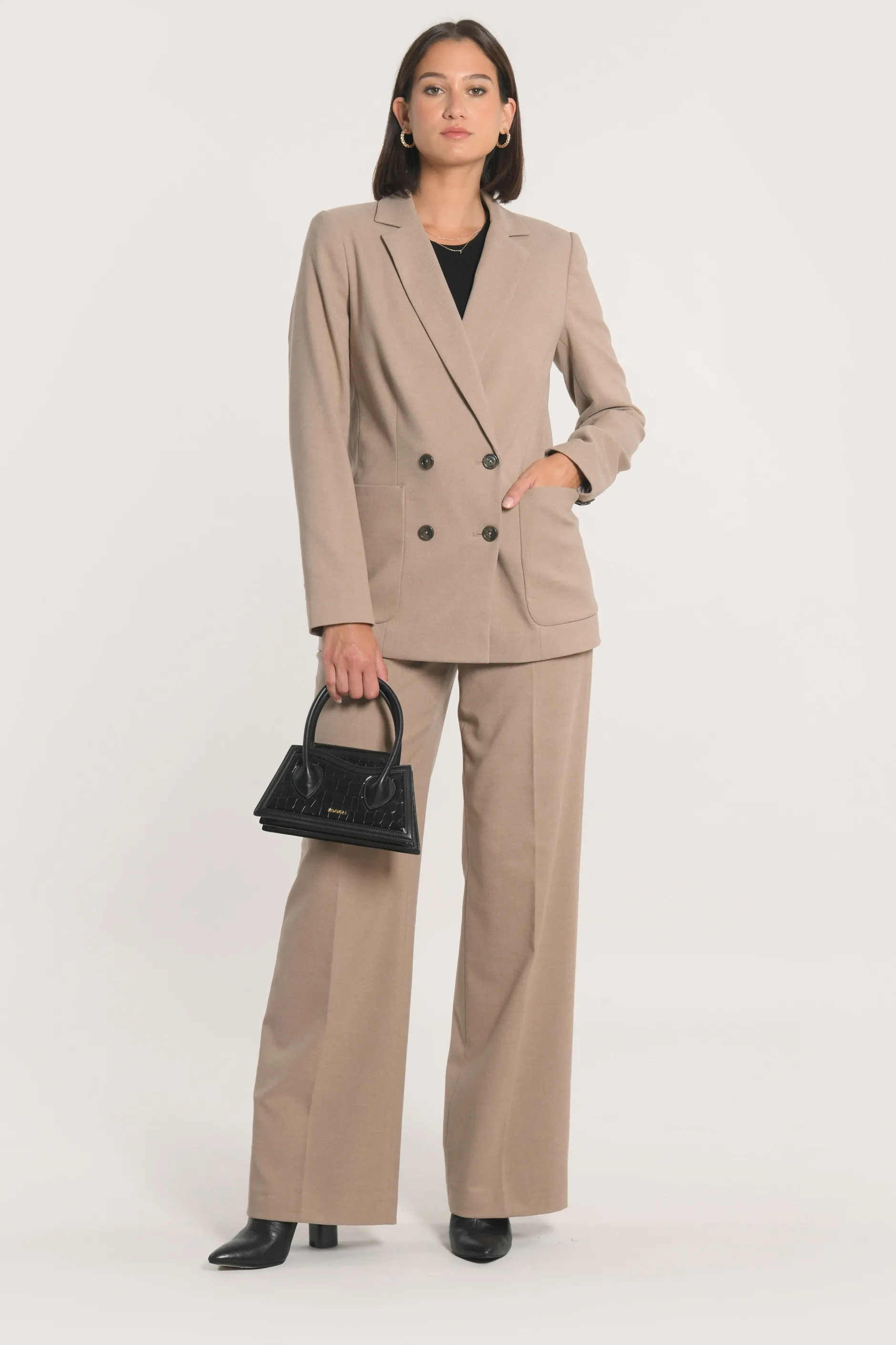 New KOOKAÏ VESTE CROISÉE MACHA Beige