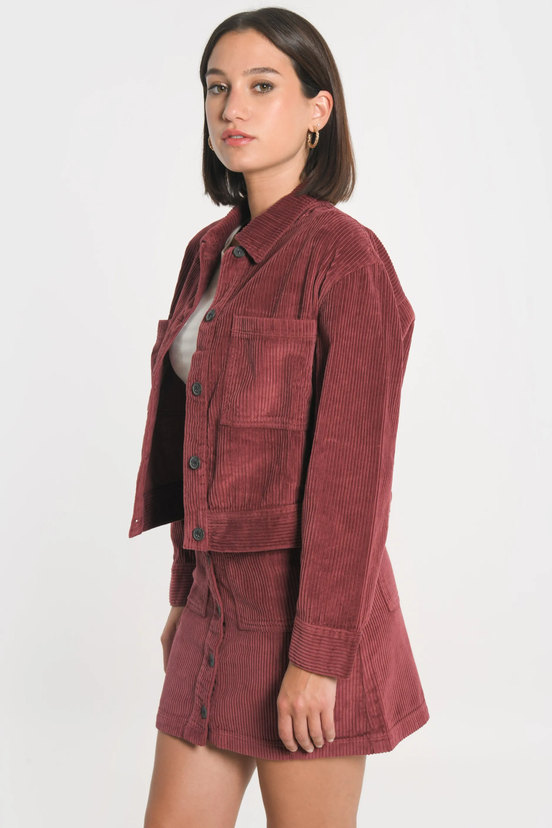 Flash Sale KOOKAÏ VESTE VELOURS SUZANNE Bordeaux
