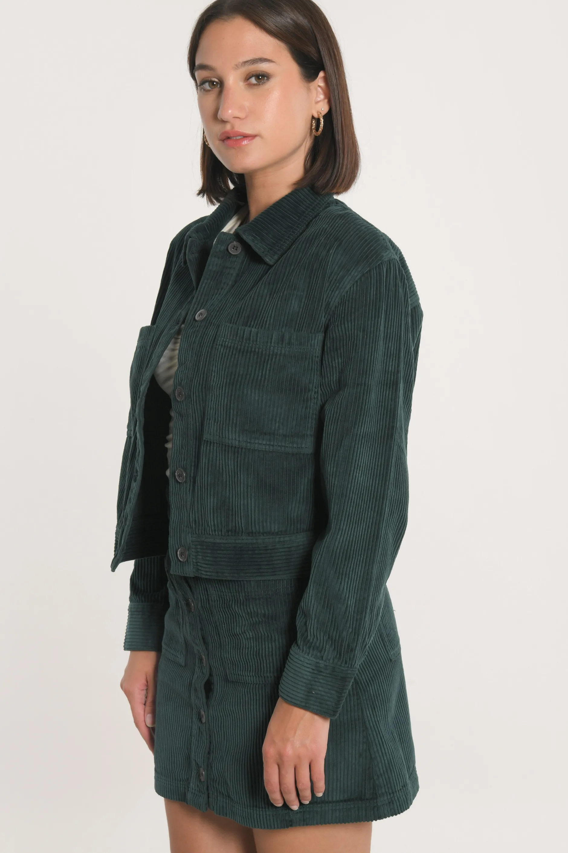 Best Sale KOOKAÏ VESTE VELOURS SUZANNE Emeraude